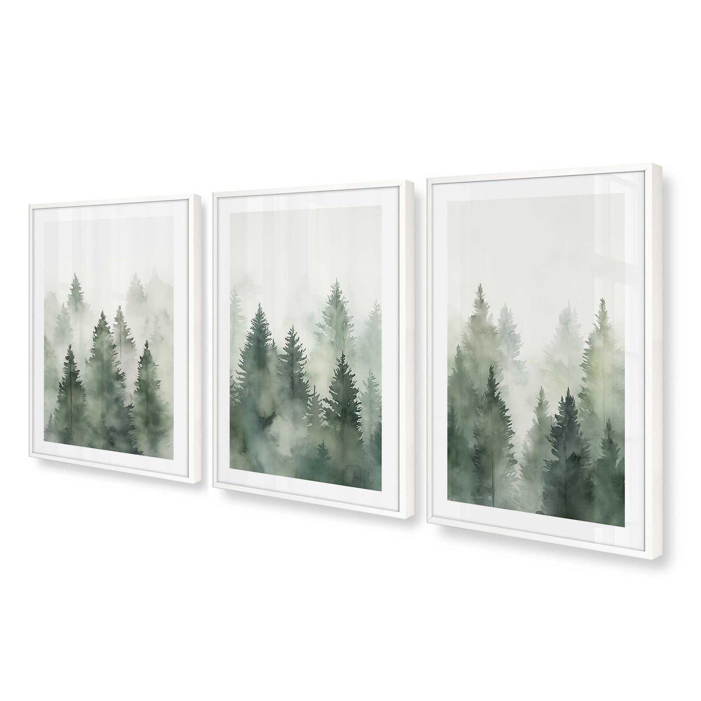 [Color:Opaque White] Picture of art in a Opaque White frame at an angle