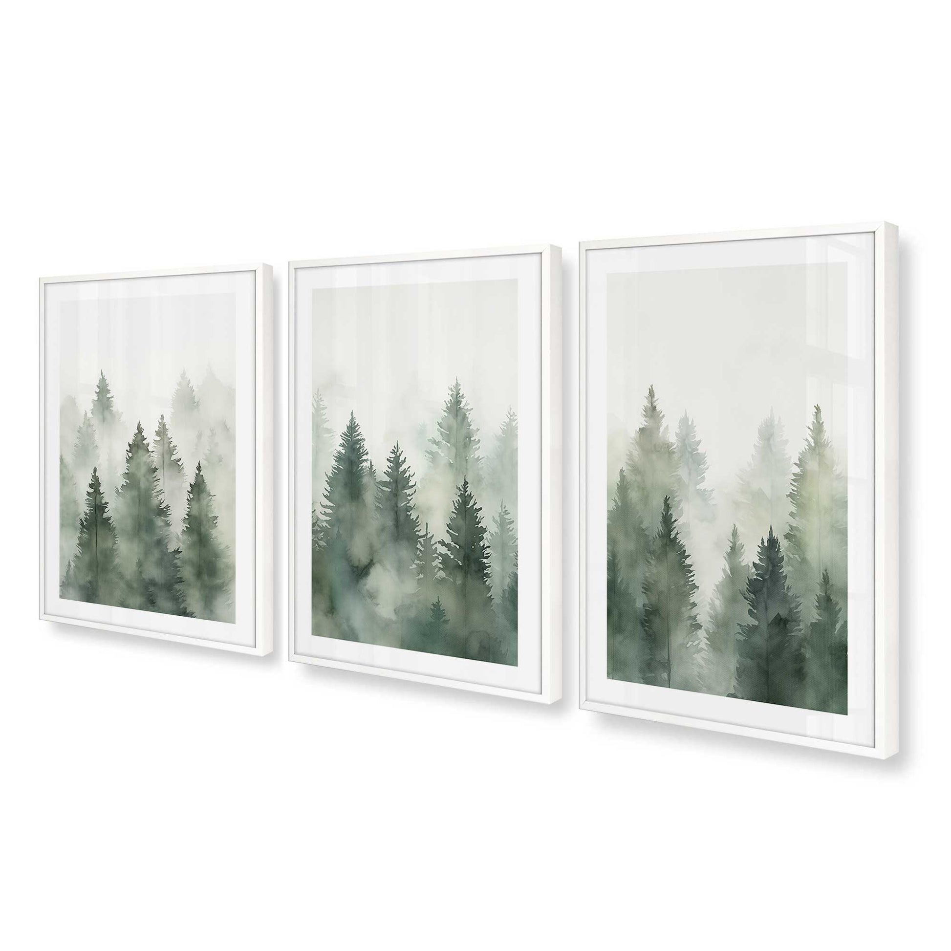 [Color:Opaque White], Picture of art in a Opaque White frame at an angle