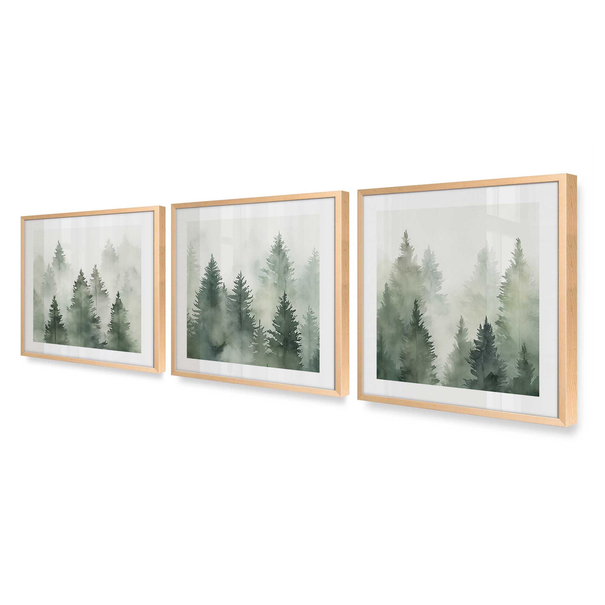 [Color:Raw Maple], Picture of art in a Raw Maple frame at an angle