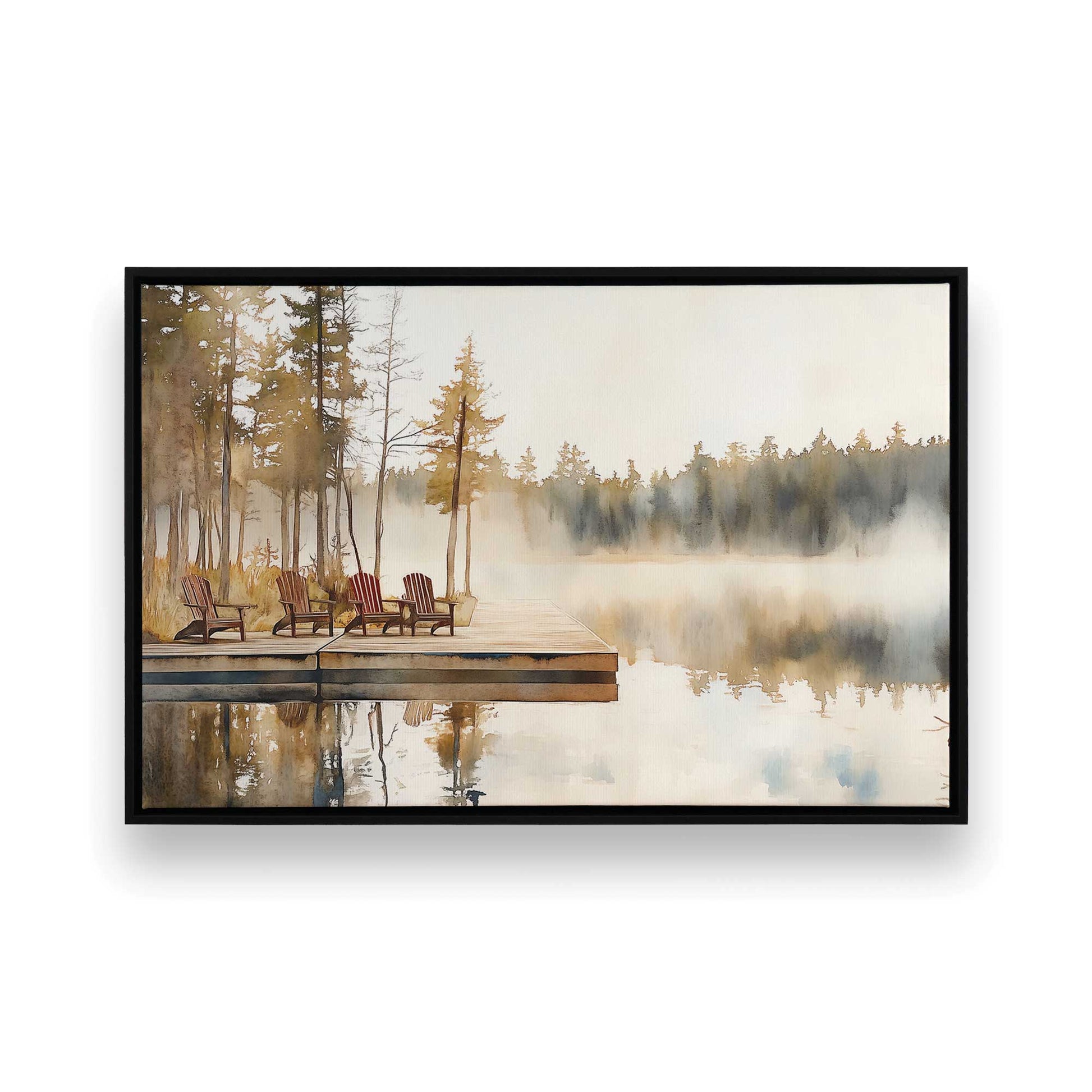 [Color:Satin Black], Picture of art in a Satin Black frame