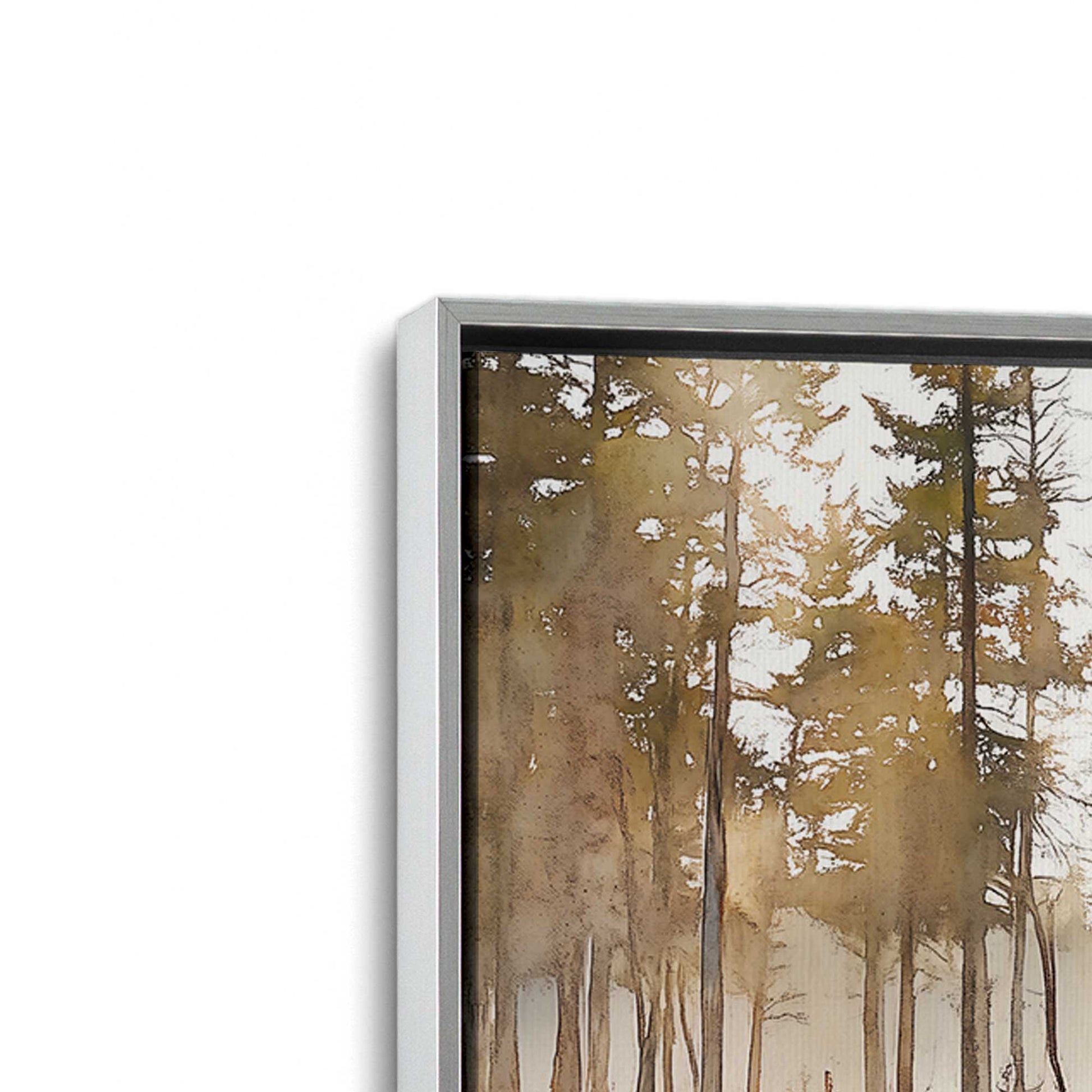 [Color:Polished Chrome], Picture of art in a Polished Chrome frame at an angle