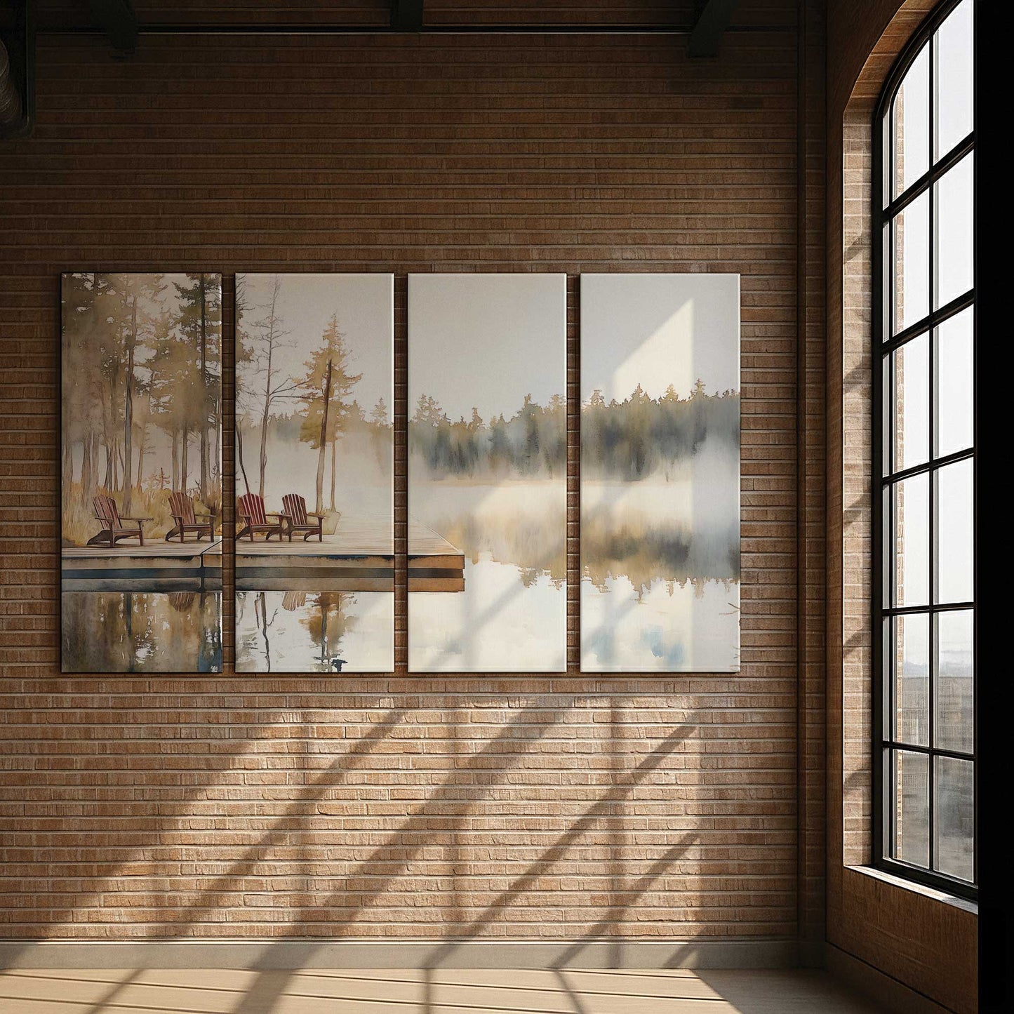 [Color:Stretched Canvas], Picture of art in a room
