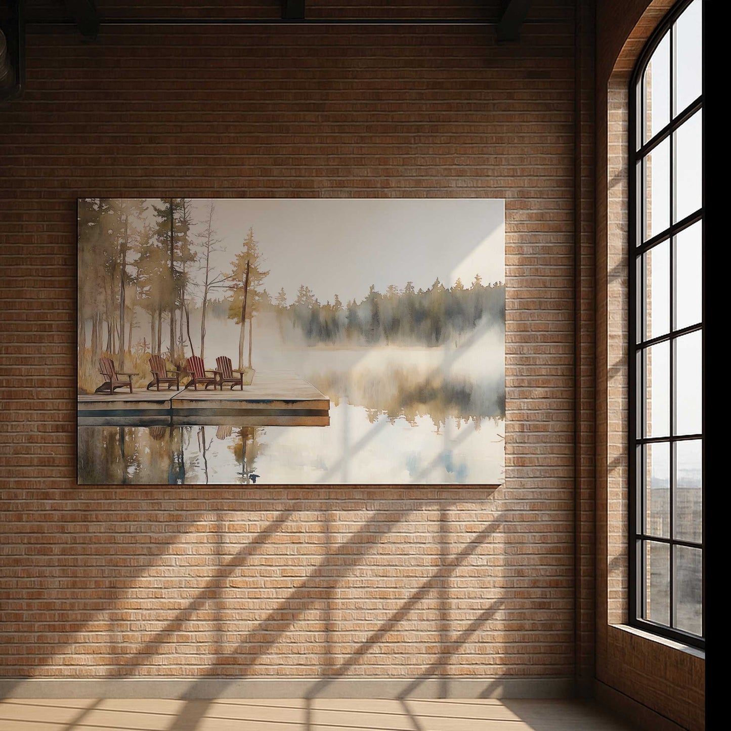 [Color:Stretched Canvas], Picture of art in a room