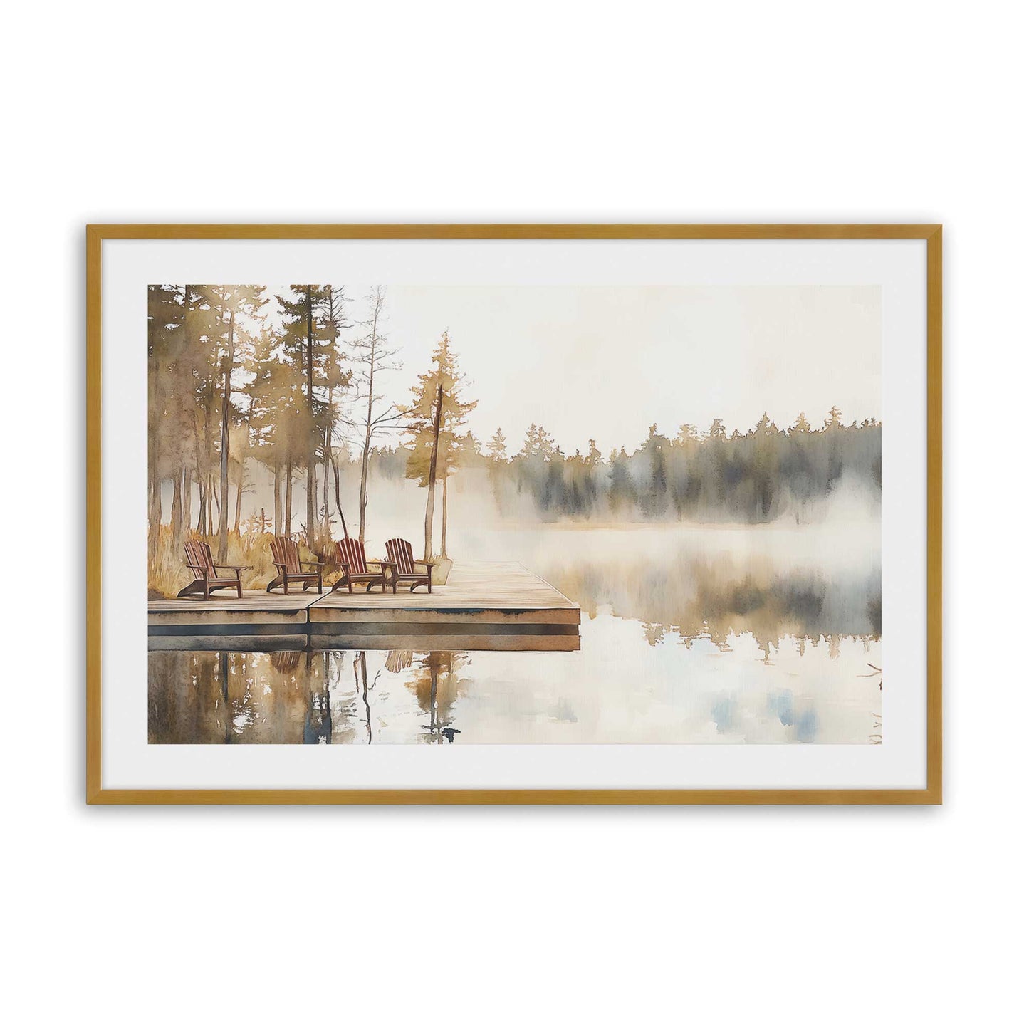 [Color:Polished Gold], Picture of art in a Polished Gold frame