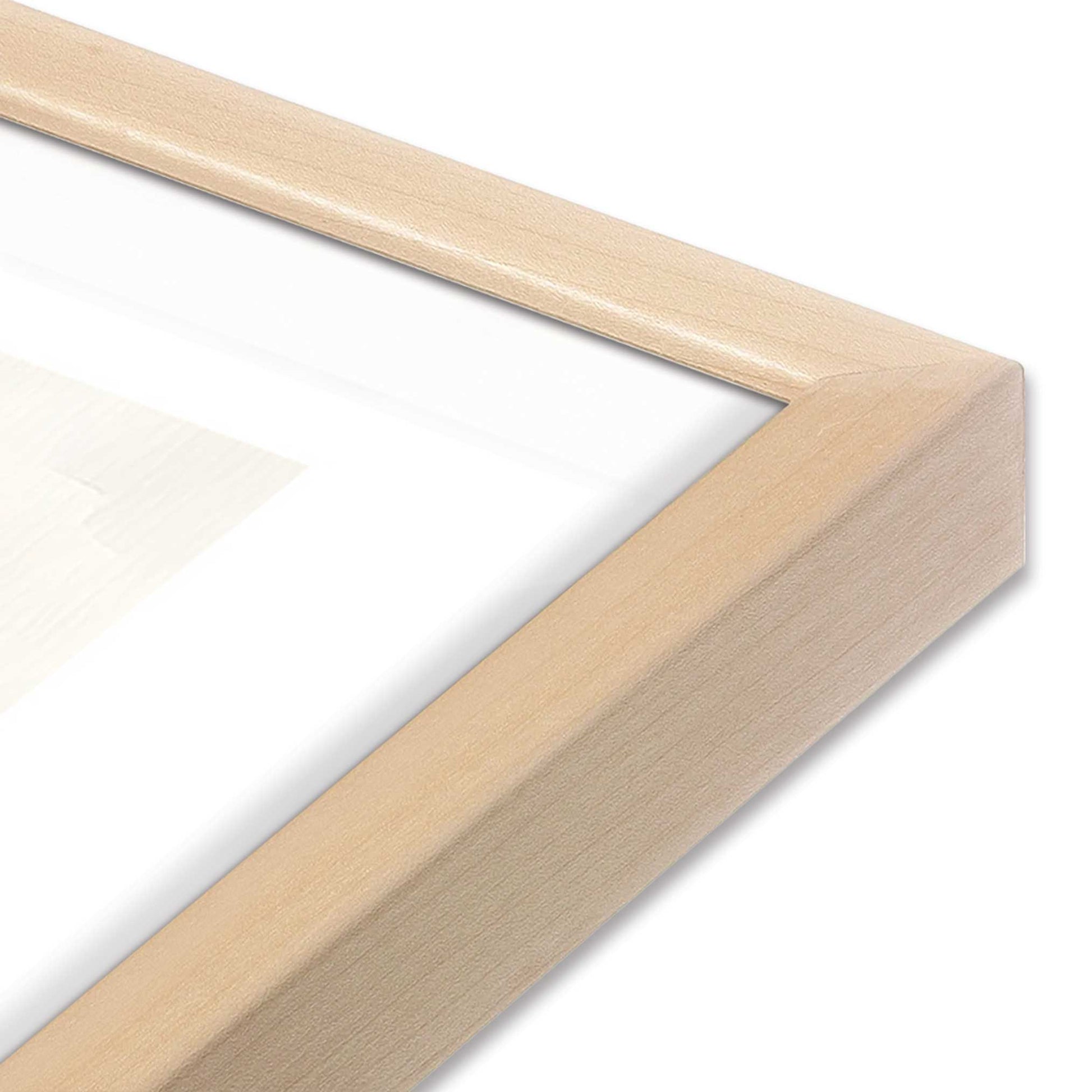 [Color:Raw Maple], Picture of art in a Raw Maple frame at an angle