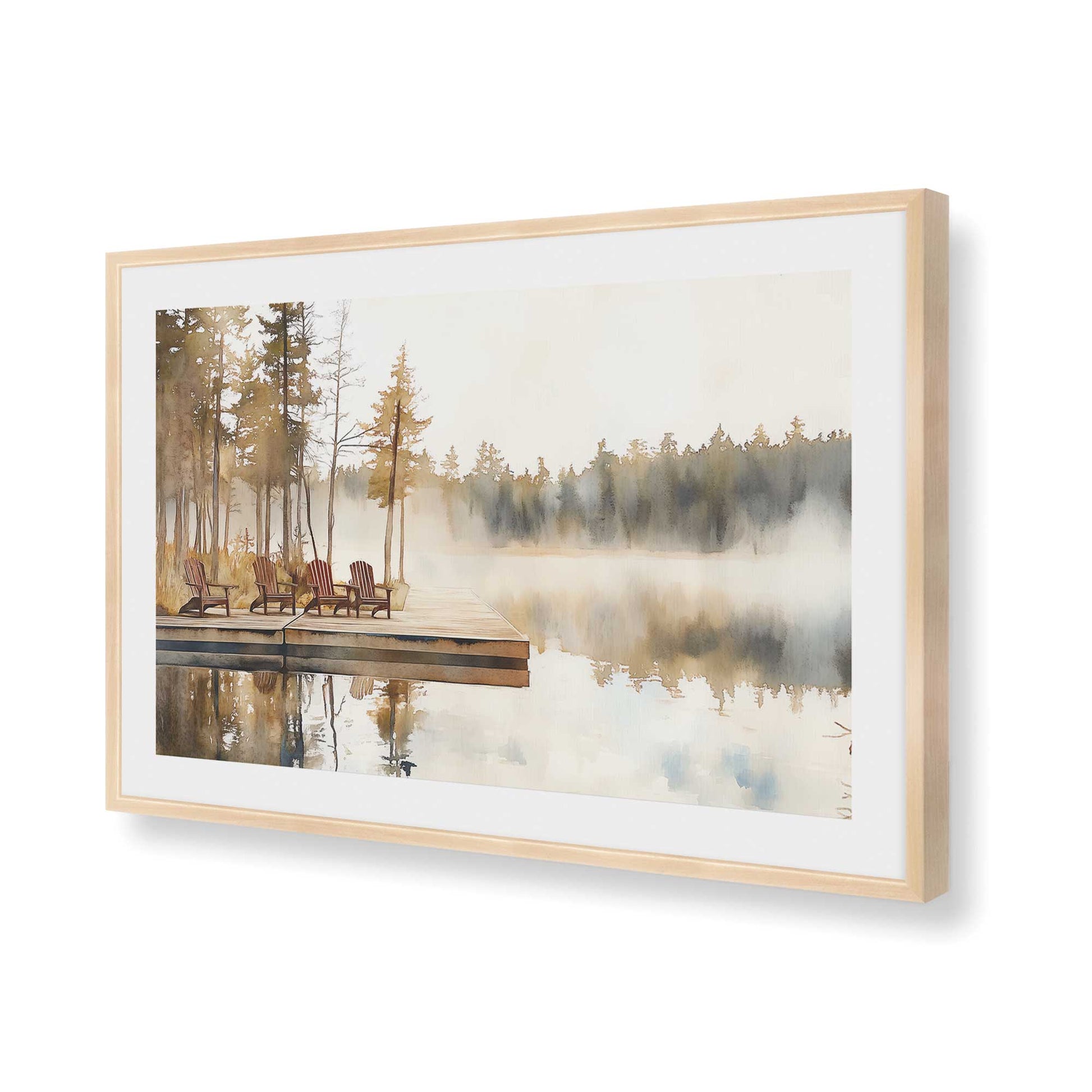 [Color:Raw Maple], Picture of art in a Raw Maple frame of the corner