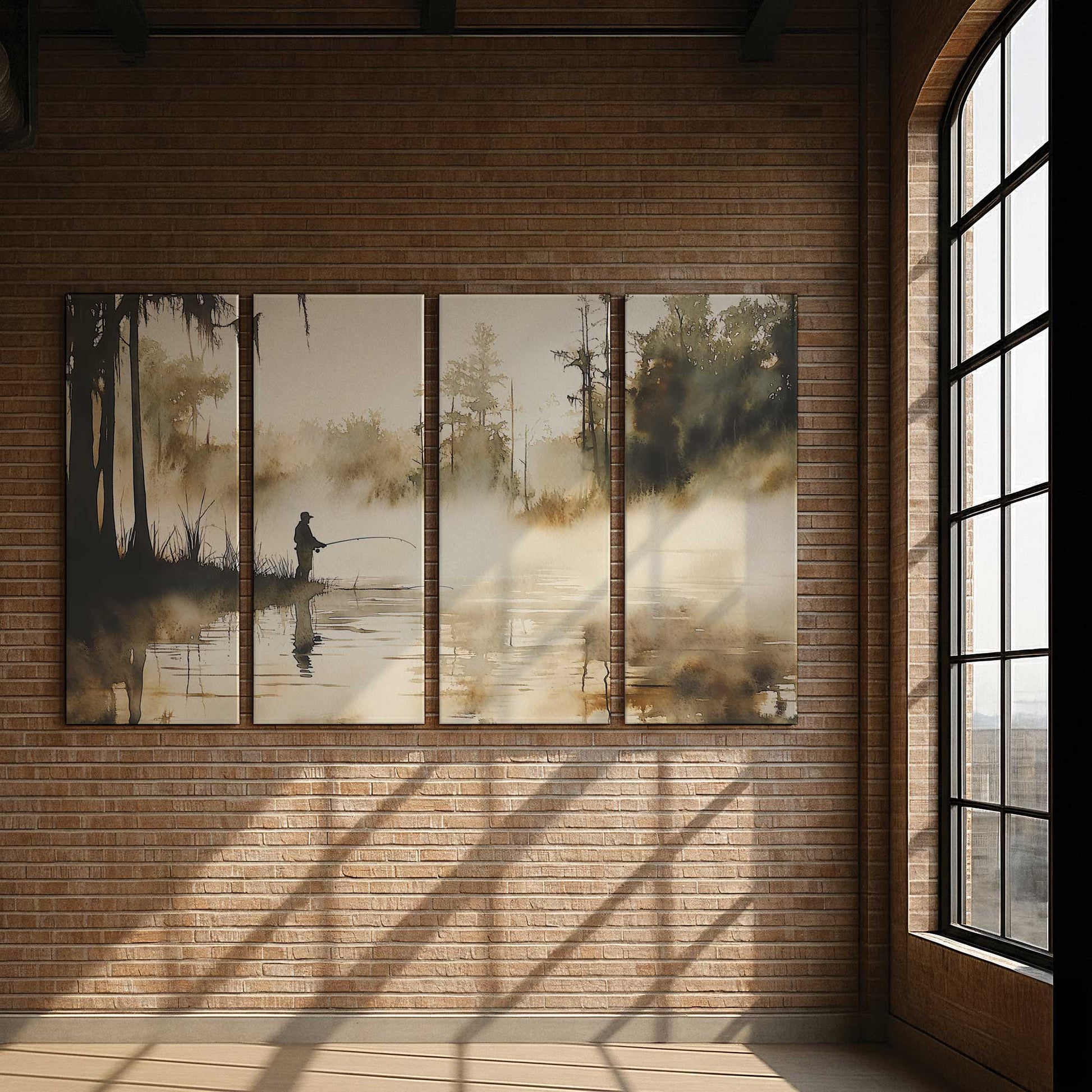 [Color:Stretched Canvas], Picture of art in a room