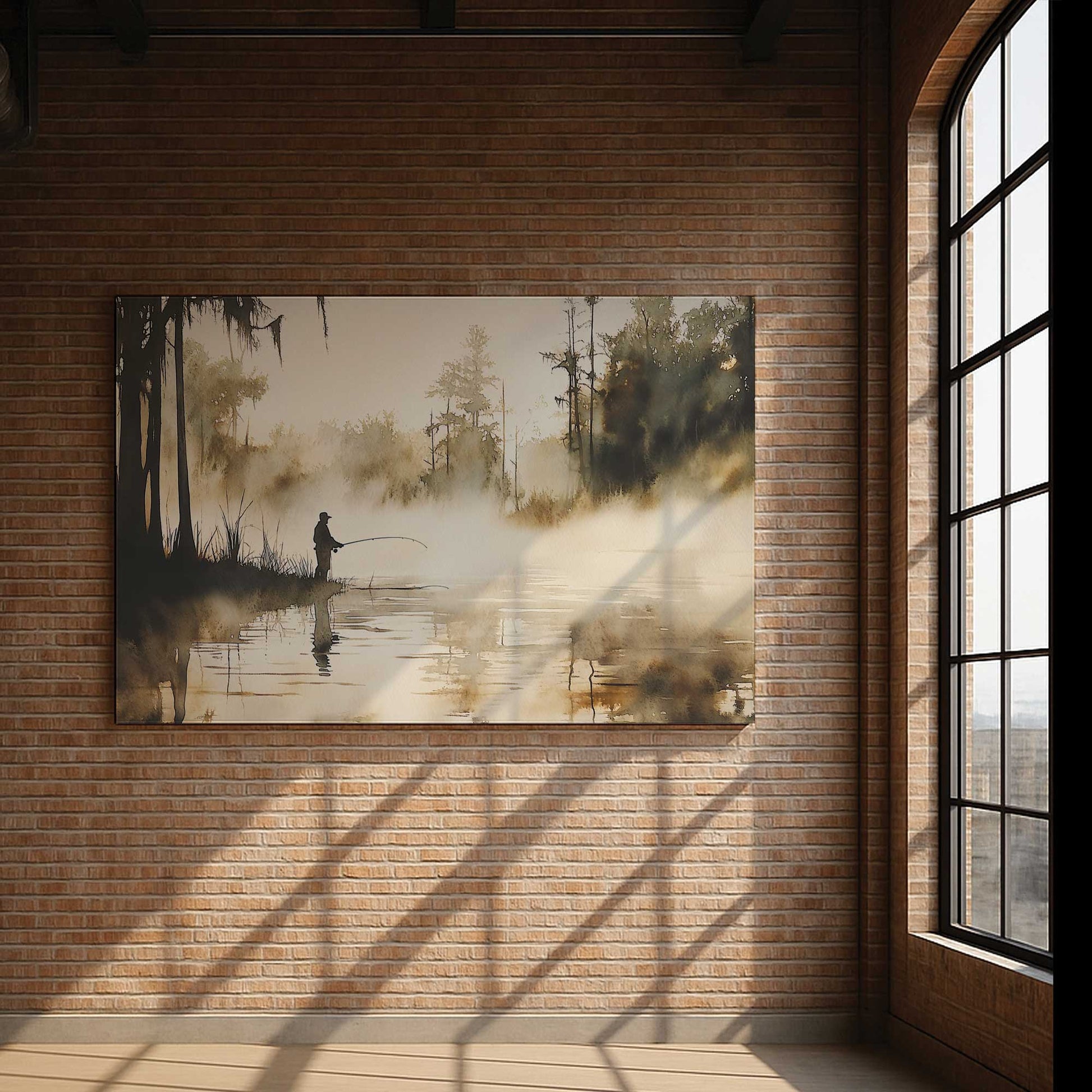 [Color:Stretched Canvas], Picture of art in a room