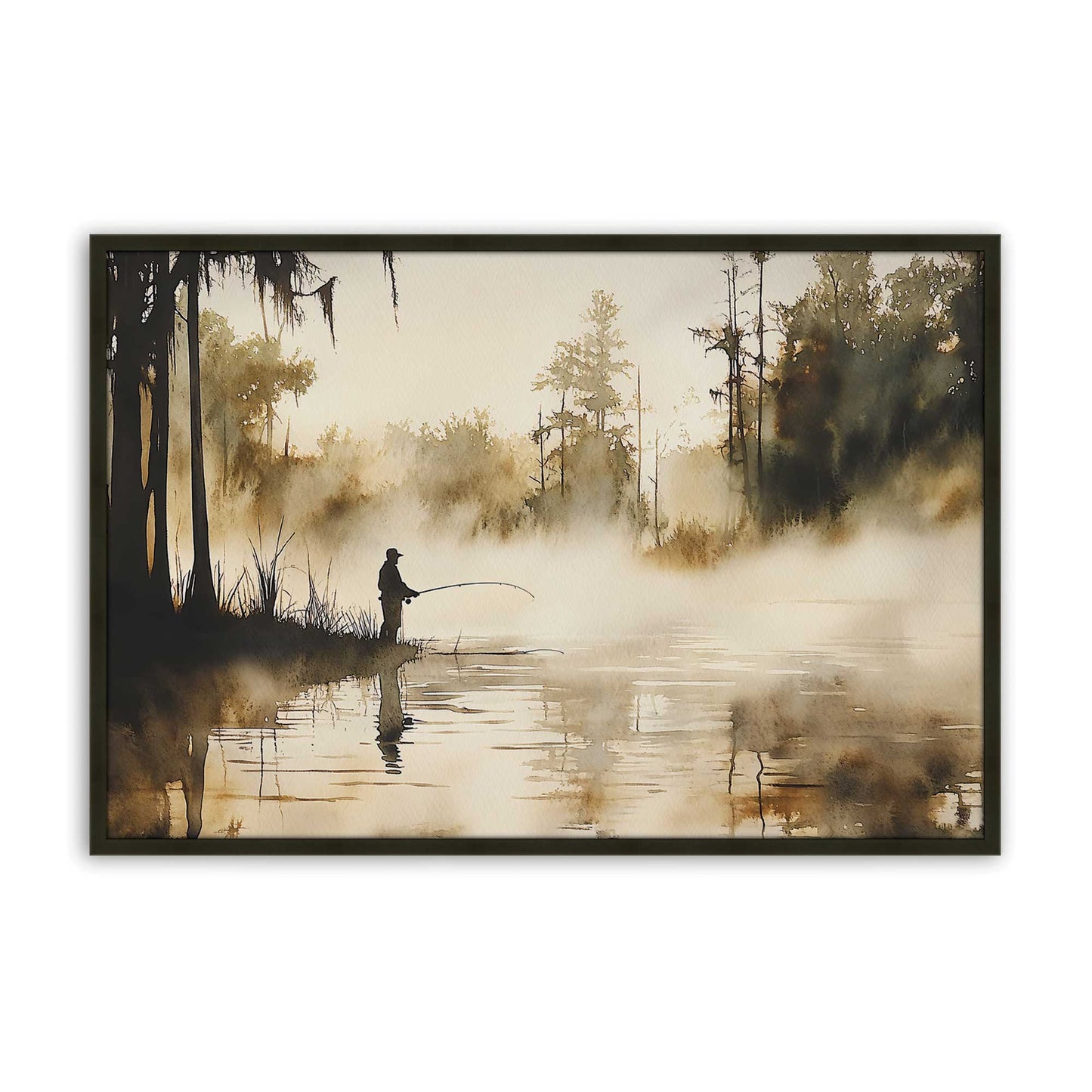 [Color:Satin Black], Picture of art in a Satin Black frame