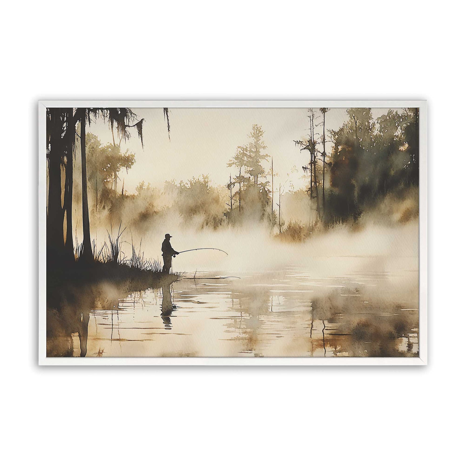 [Color:Opaque White], Picture of art in a Opaque White frame