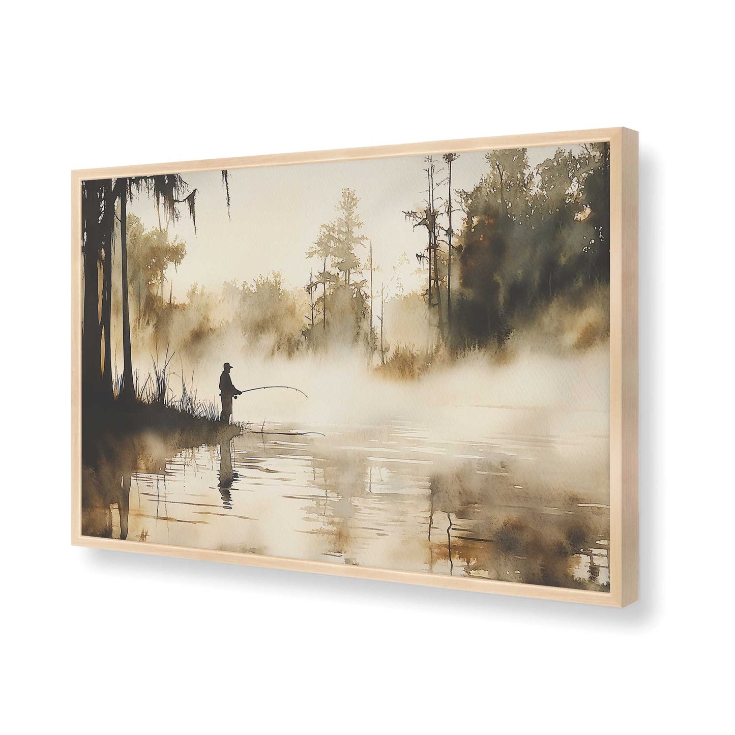 [Color:Raw Maple], Picture of art in a Raw Maple frame of the corner