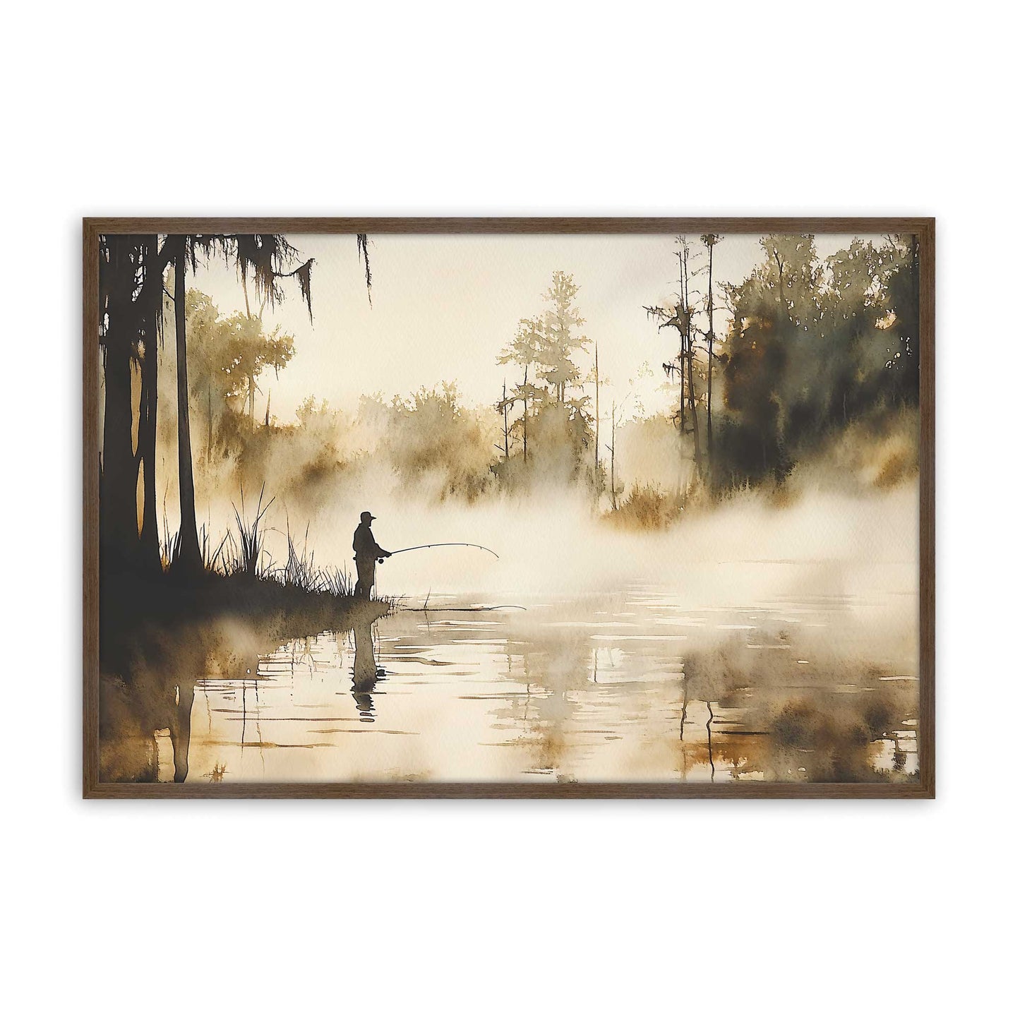 [Color:Walnut], Picture of art in a Walnut frame