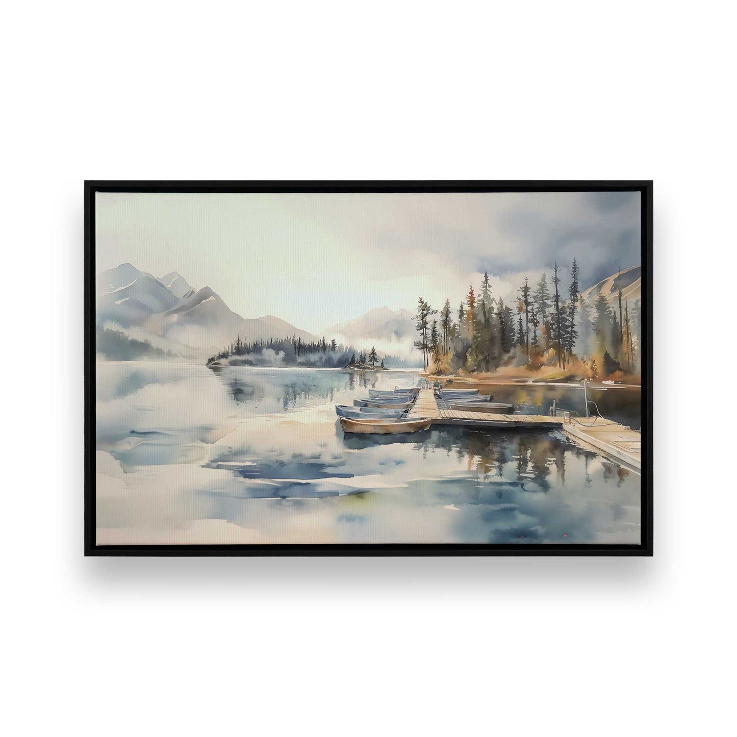 [Color:Satin Black], Picture of art in a Satin Black frame