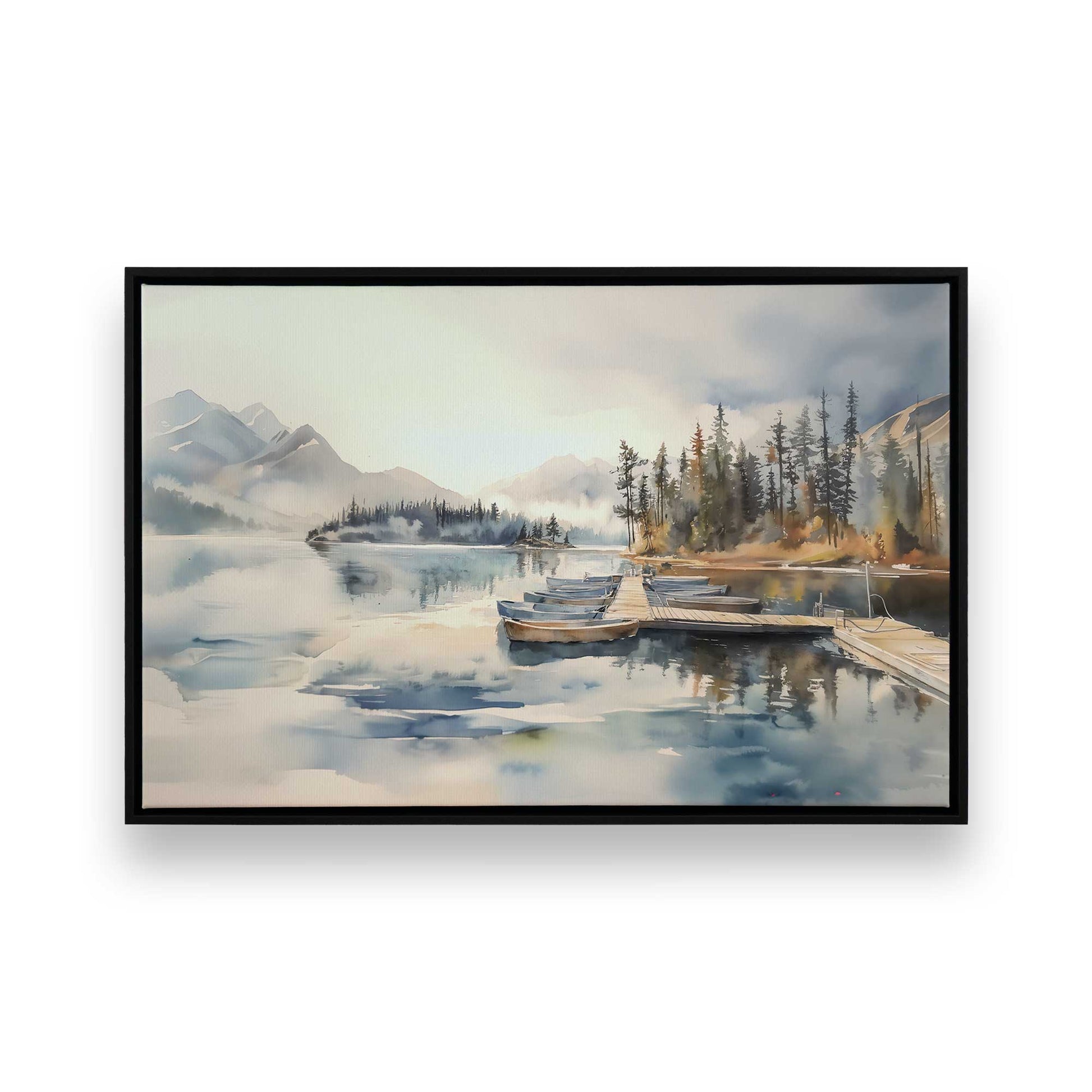 [Color:Satin Black], Picture of art in a Satin Black frame