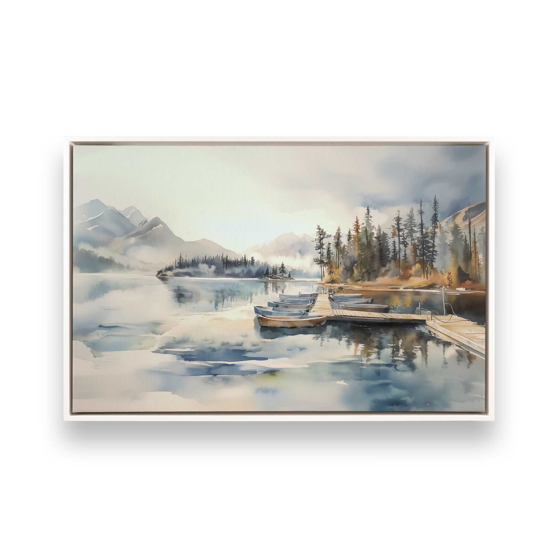 [Color:Opaque White], Picture of art in a White frame