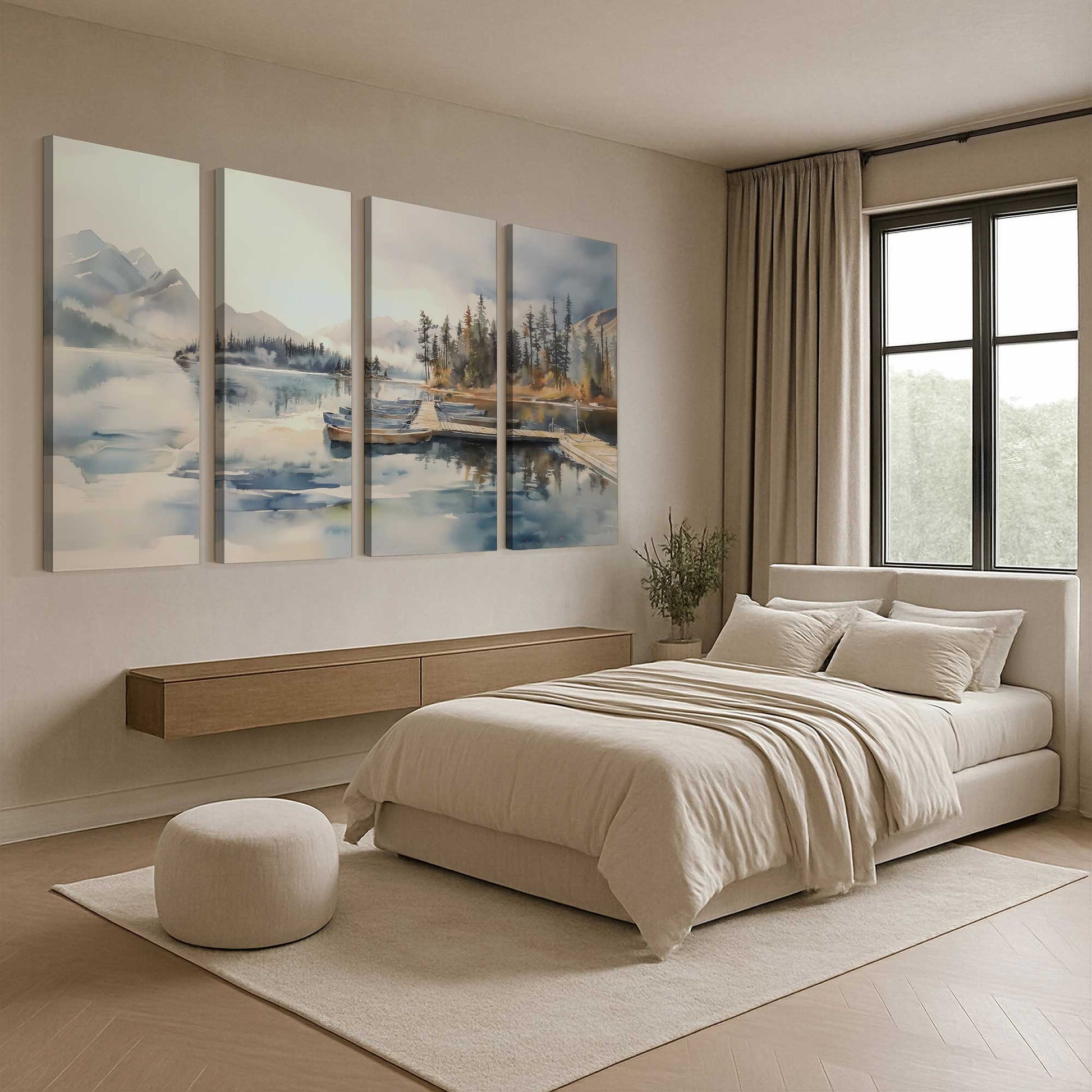 [Color:Stretched Canvas], Picture of art in a room