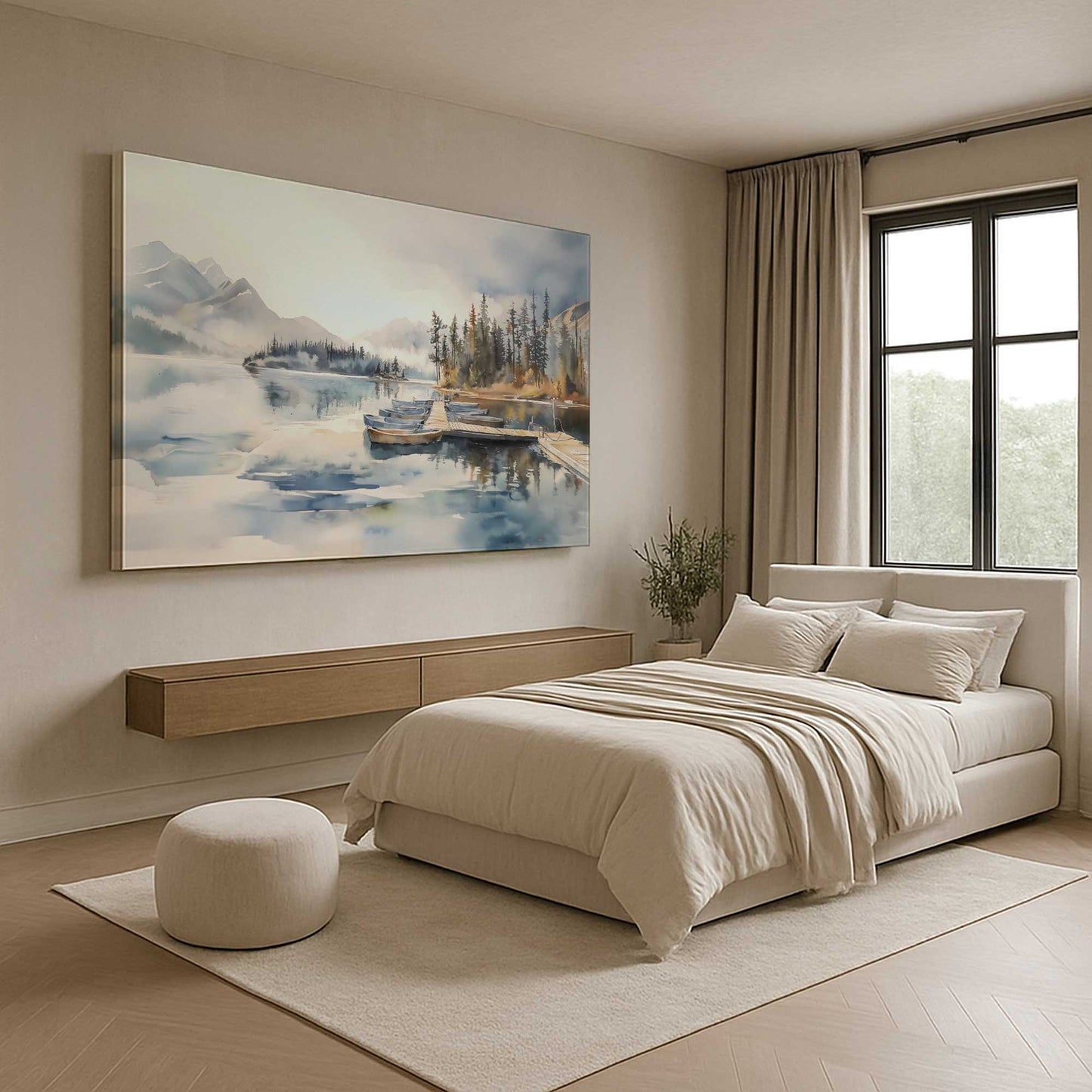 [Color:Stretched Canvas], Picture of art in a room