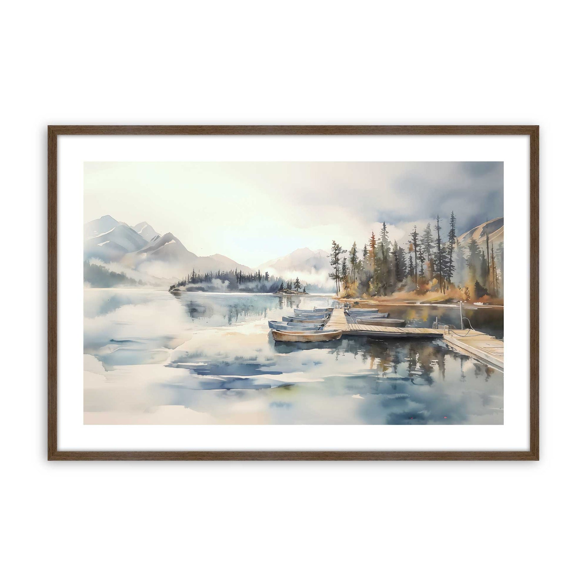 [Color:Walnut], Picture of art in a Walnut frame