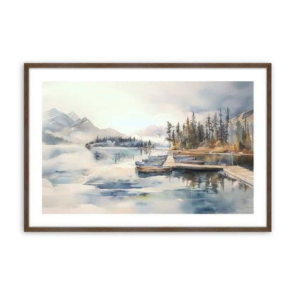 [Color:Walnut], Picture of art in a Walnut frame