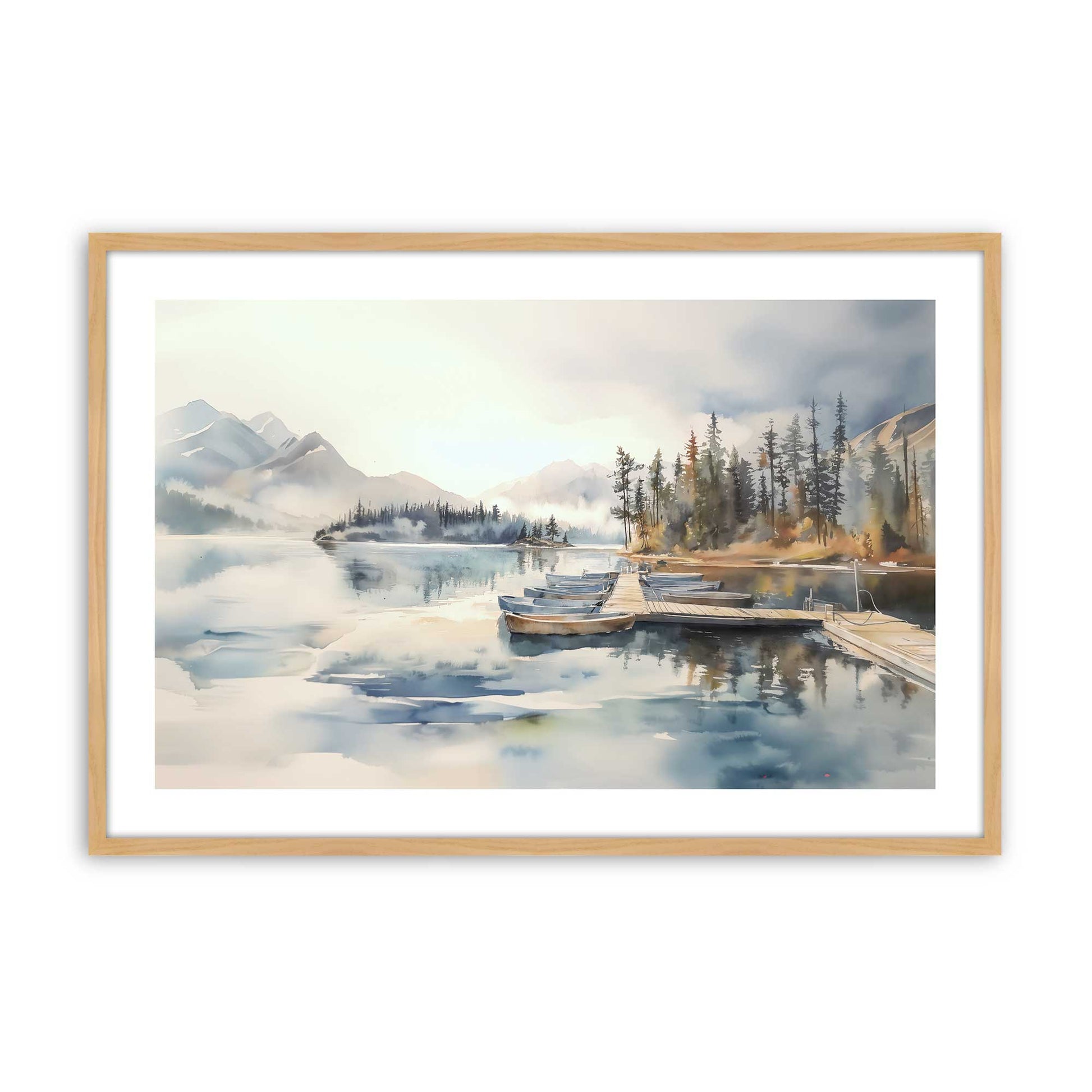 [Color:American Maple], Picture of art in a American Maple frame