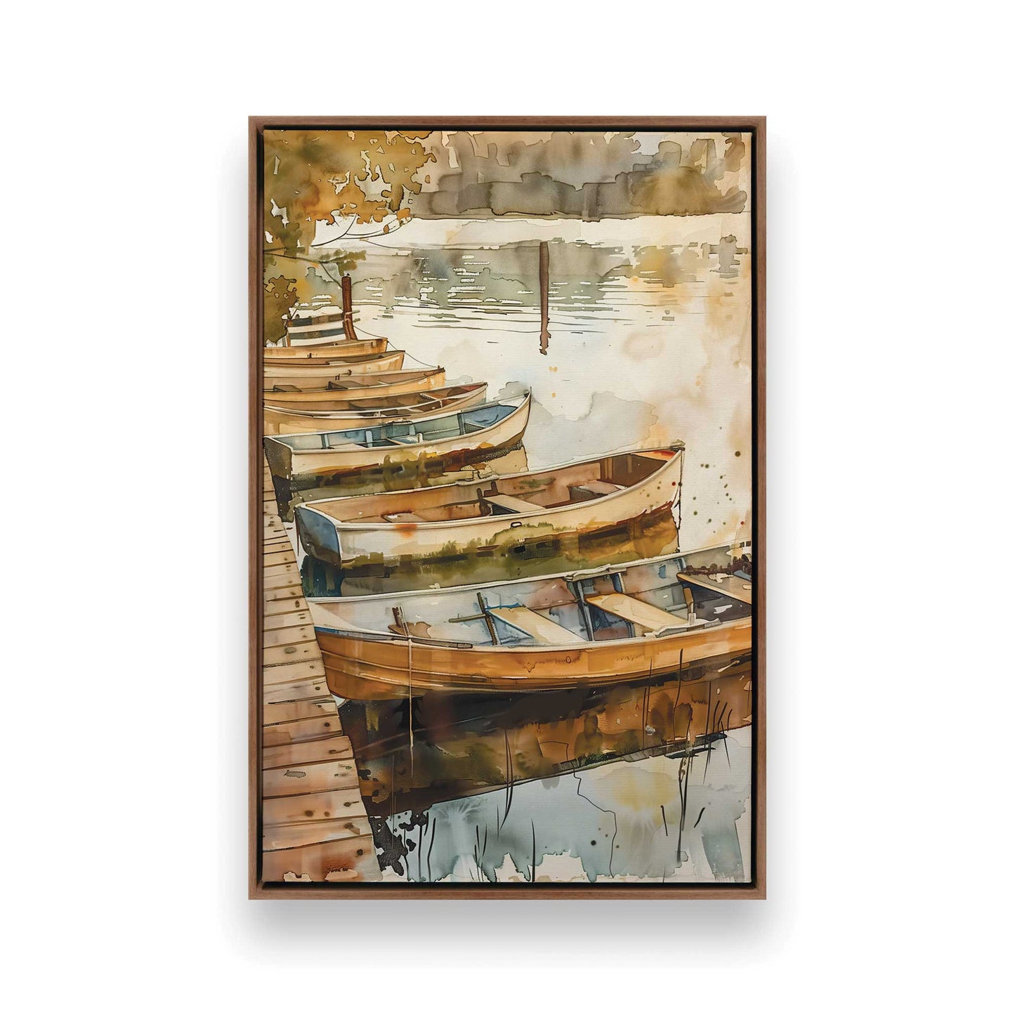 [Color:Walnut], Picture of art in a Walnut frame