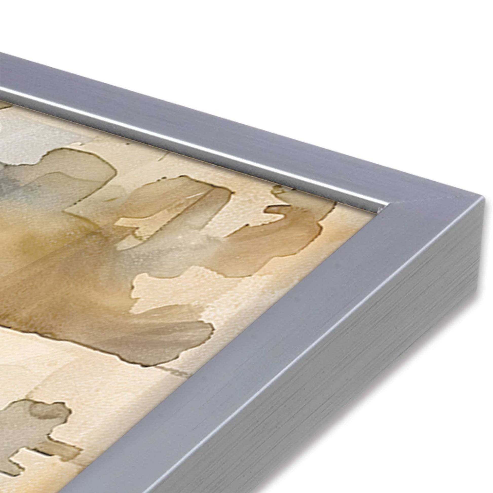 [Color:Polished Chrome], Picture of art in a Polished Chrome frame at an angle