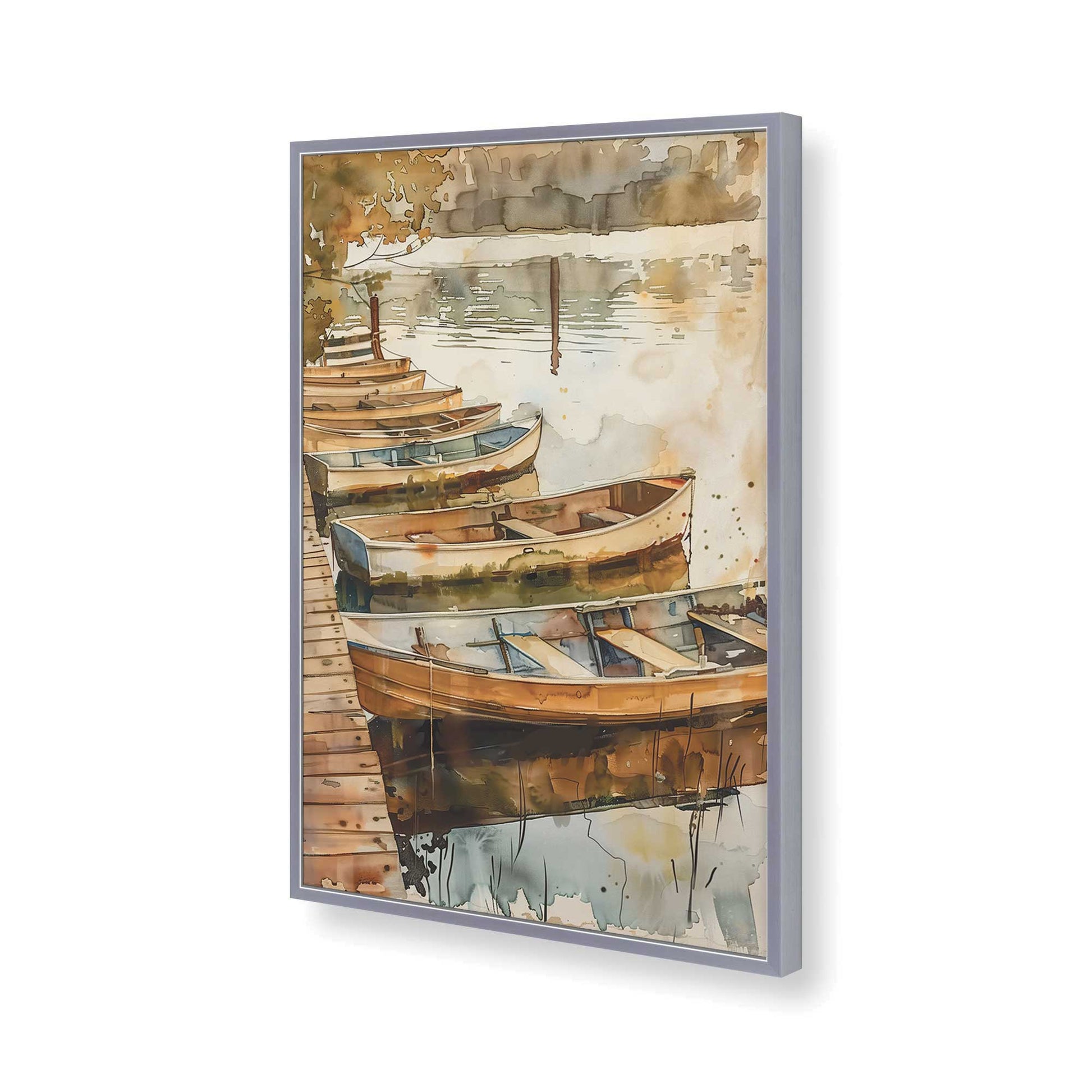 [Color:Polished Chrome], Picture of art in a Polished Chrome frame of the corner