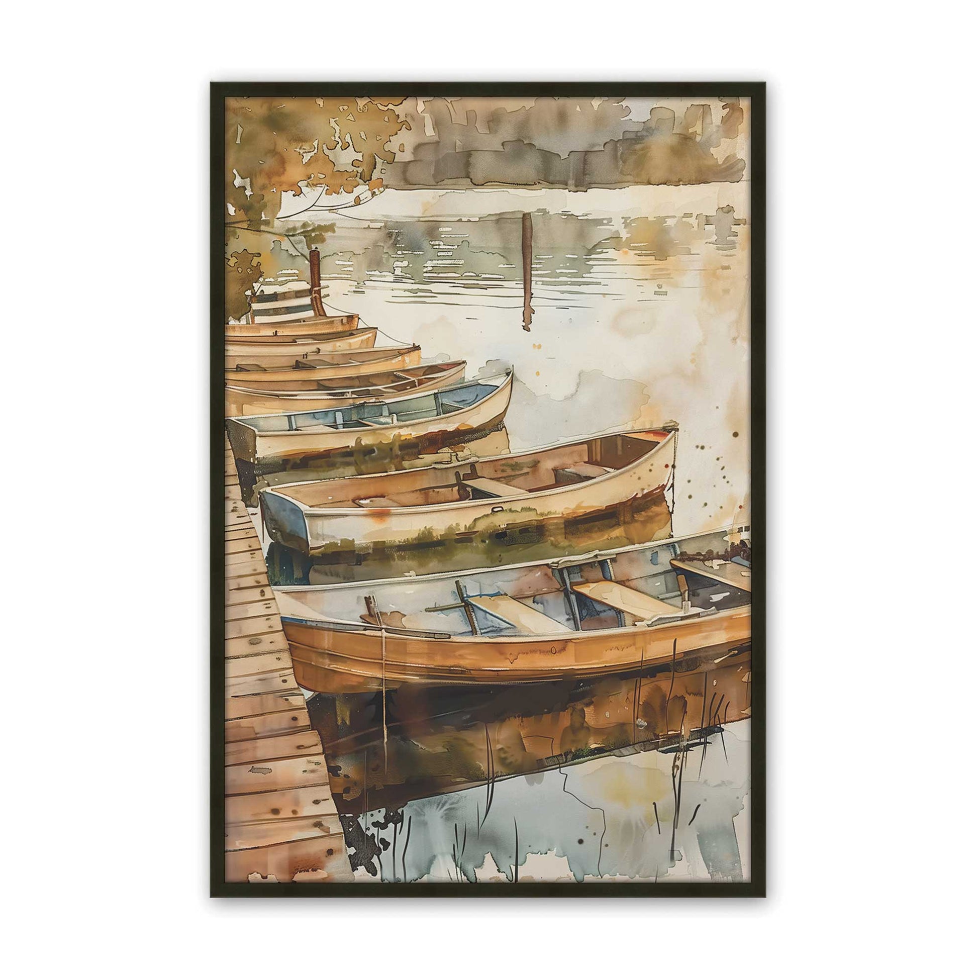 [Color:Satin Black], Picture of art in a Satin Black frame