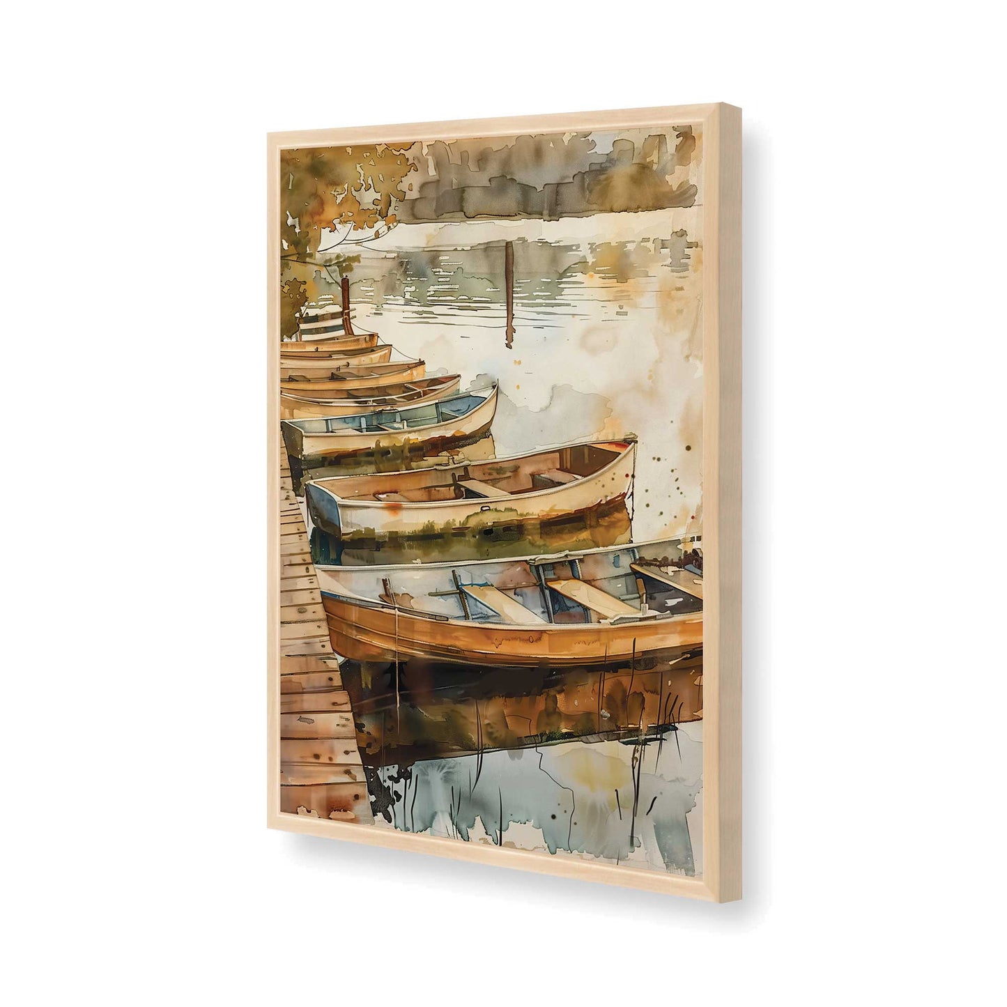 [Color:Raw Maple], Picture of art in a Raw Maple frame of the corner
