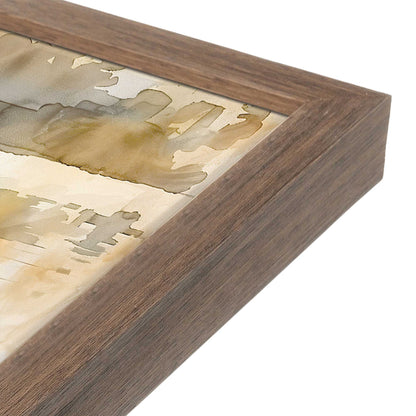 [Color:Walnut], Picture of art in a Walnut frame at an angle