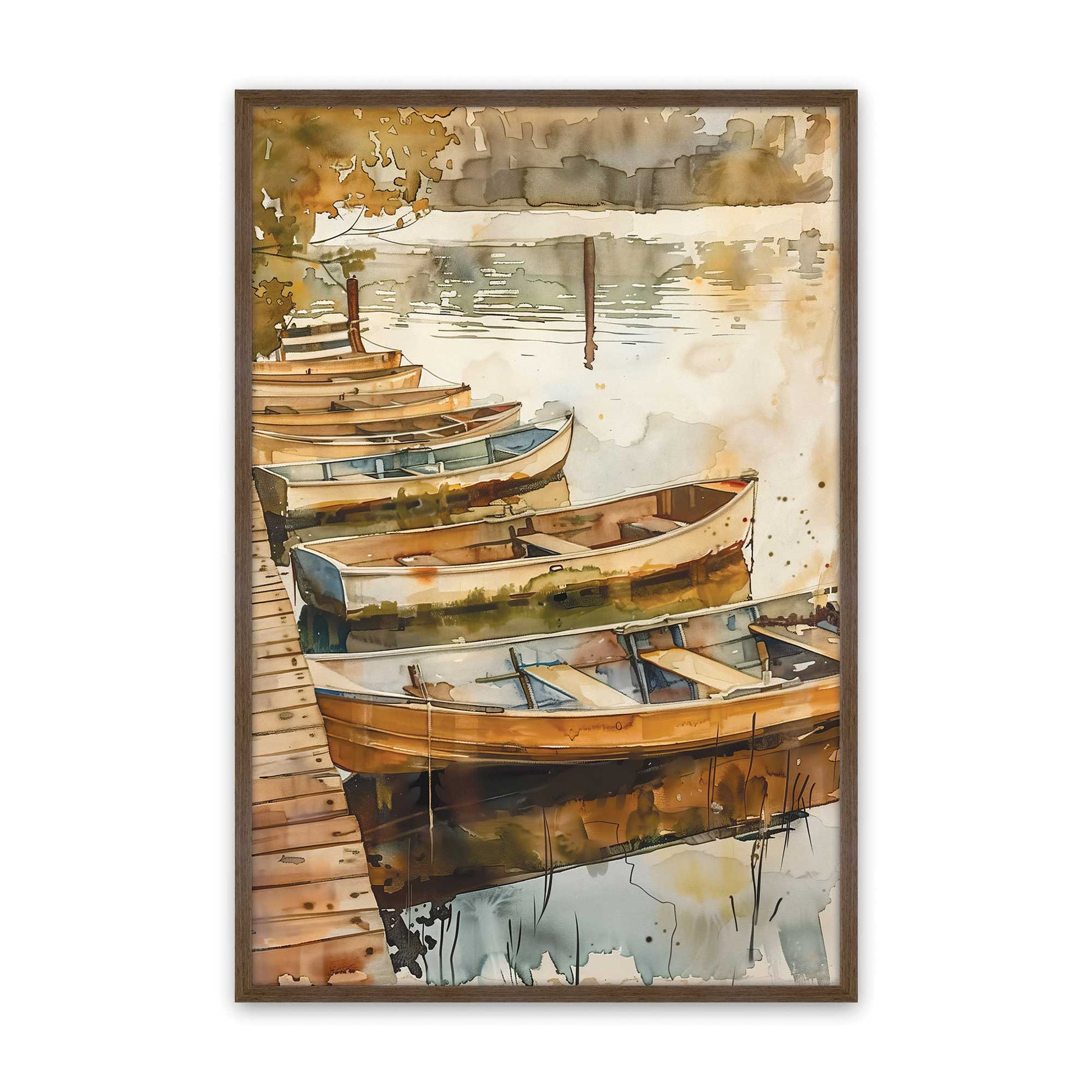 [Color:Walnut], Picture of art in a Walnut frame