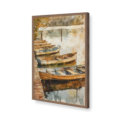 [Color:Walnut], Picture of art in a Walnut frame of the corner