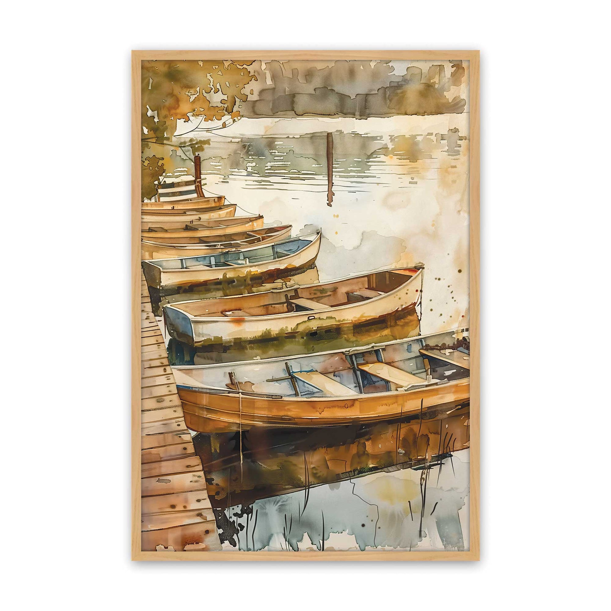 [Color:American Maple], Picture of art in a American Maple frame