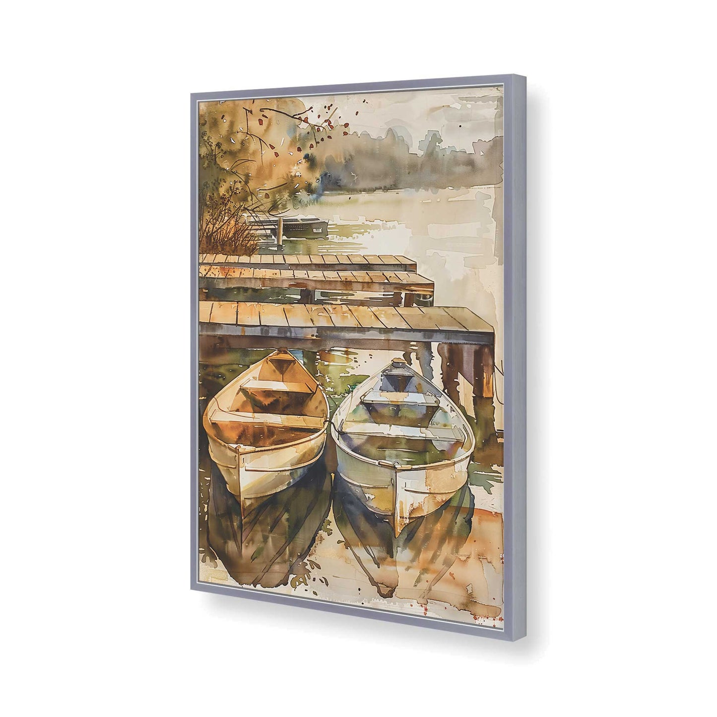 [Color:Polished Chrome], Picture of art in a Polished Chrome frame of the corner