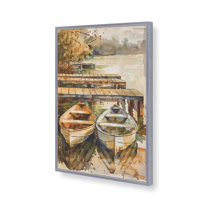 [Color:Polished Chrome], Picture of art in a Polished Chrome frame of the corner