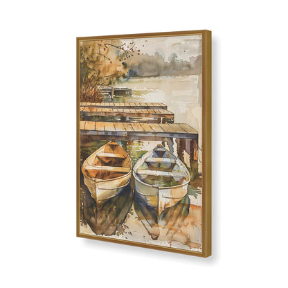 [Color:Polished Gold], Picture of art in a Polished Gold frame of the corner