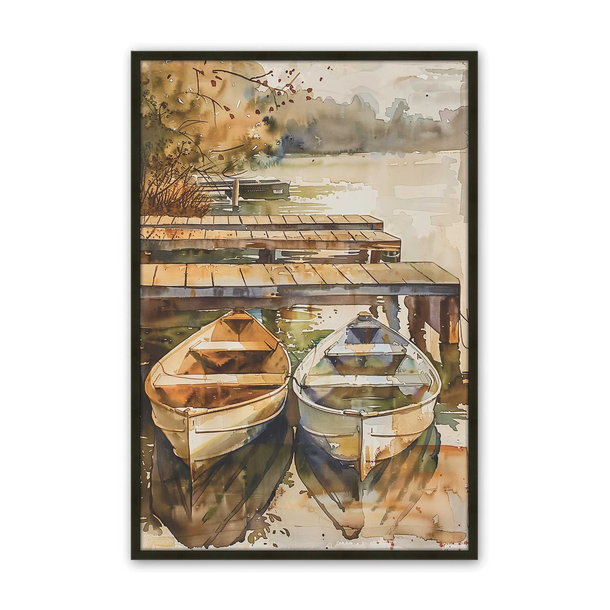 [Color:Satin Black], Picture of art in a Satin Black frame
