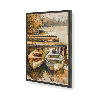[Color:Satin Black], Picture of art in a Satin Black frame of the corner