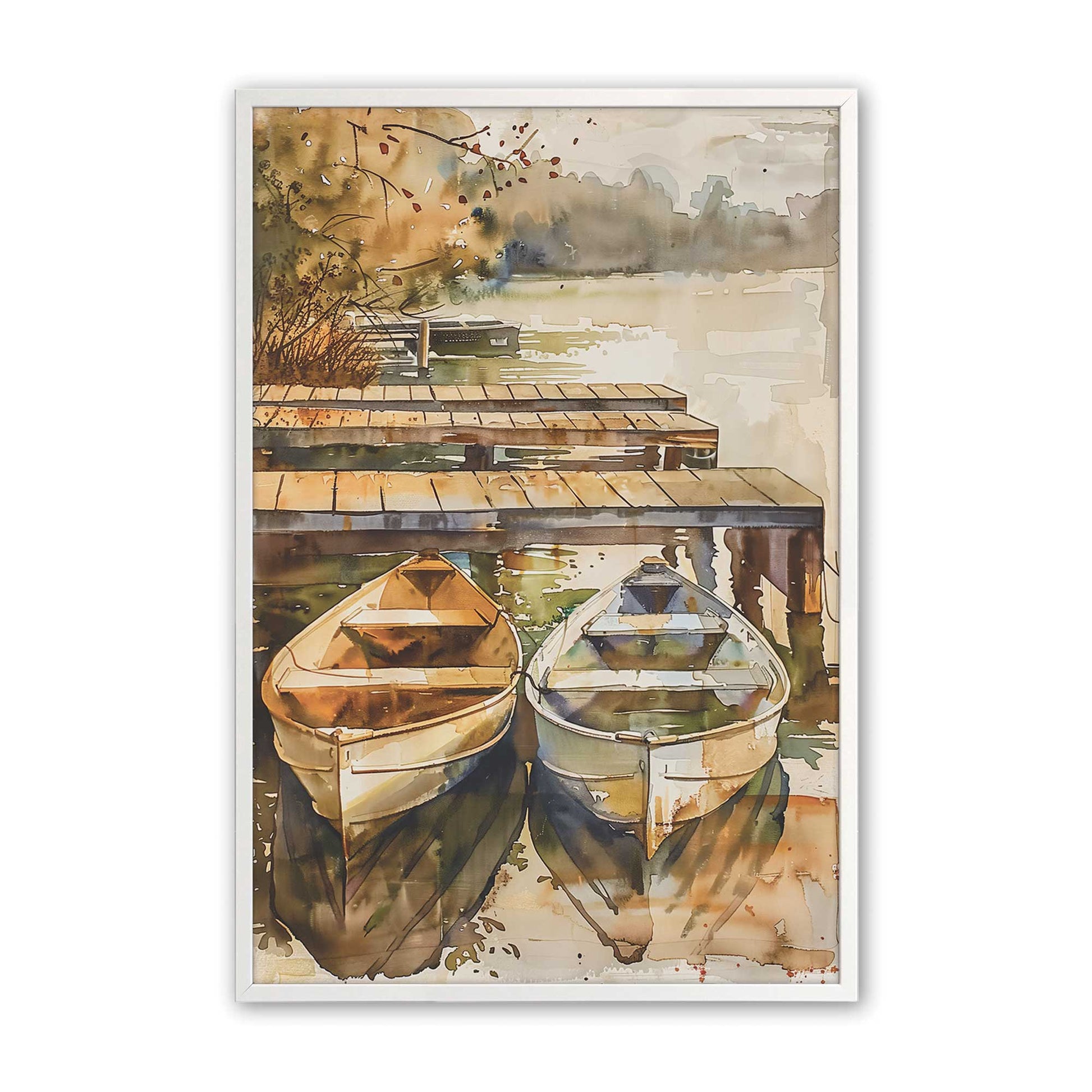 [Color:Opaque White], Picture of art in a Opaque White frame