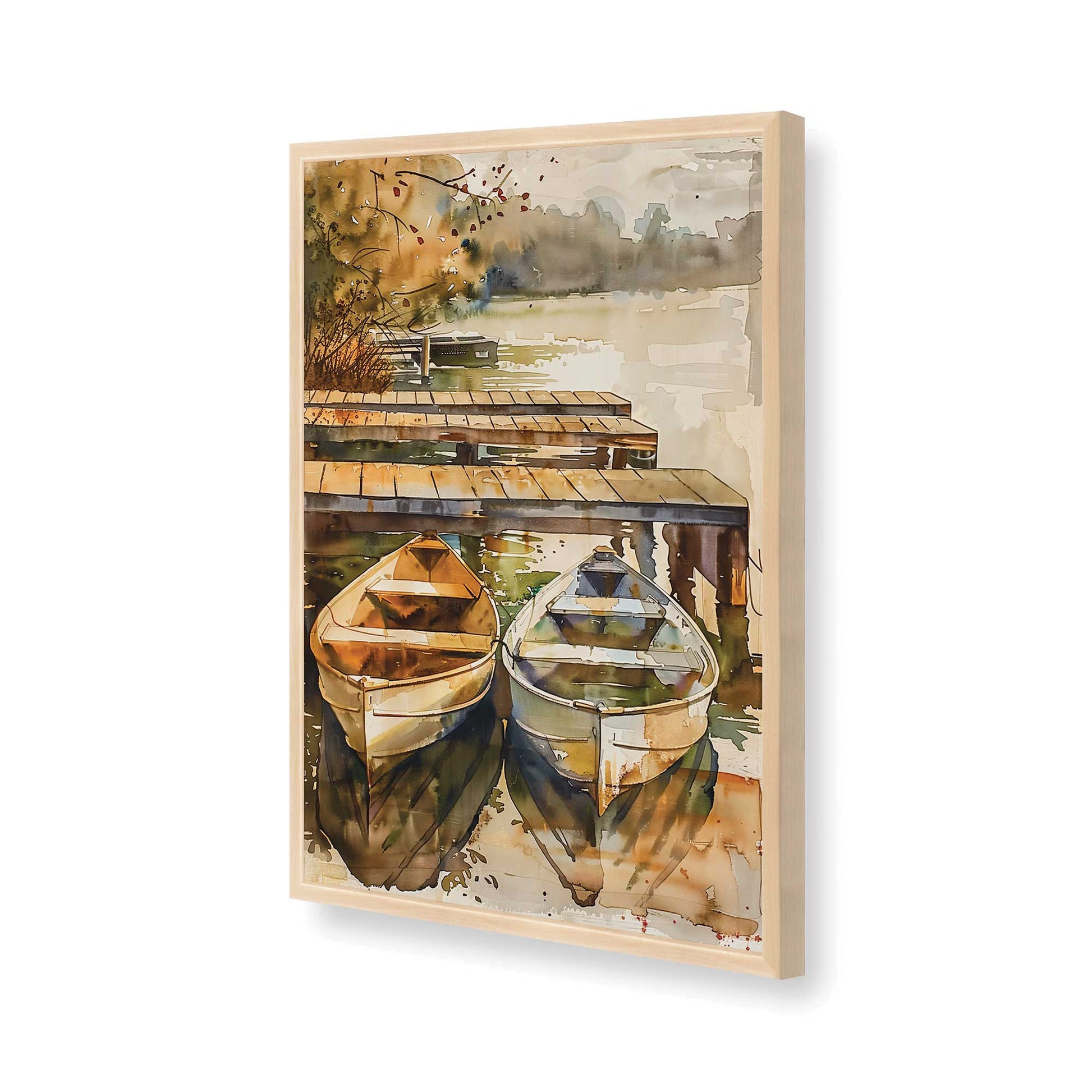 [Color:Raw Maple], Picture of art in a Raw Maple frame of the corner