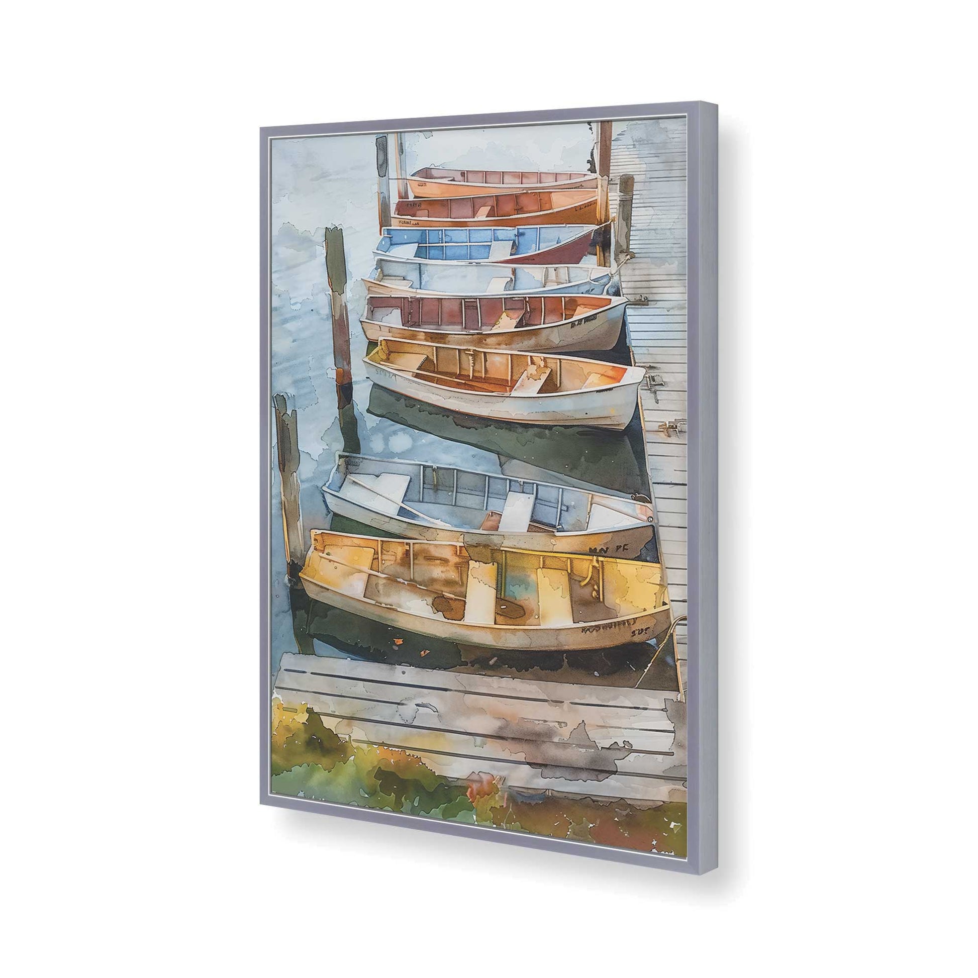 [Color:Polished Chrome], Picture of art in a Polished Chrome frame of the corner
