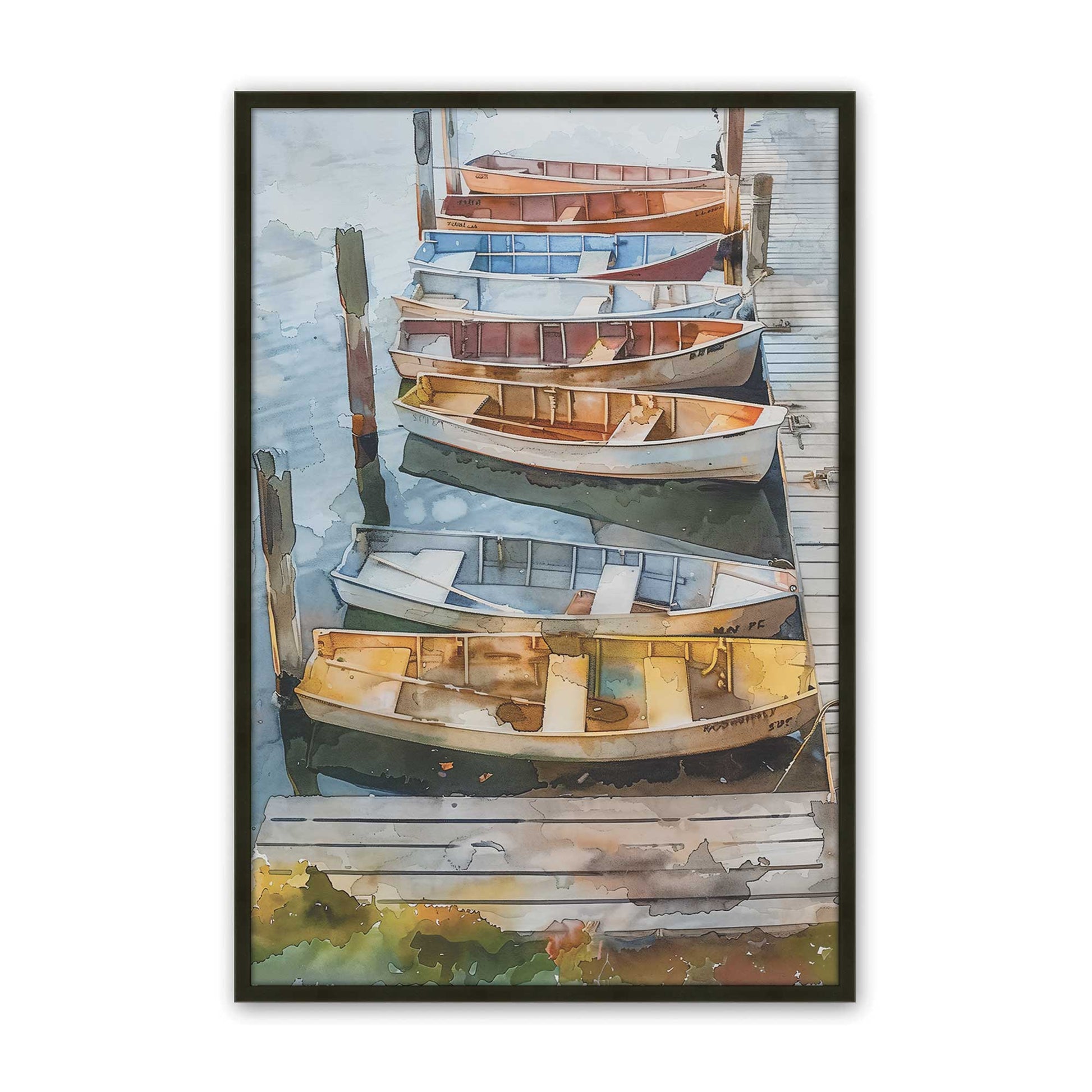 [Color:Satin Black], Picture of art in a Satin Black frame