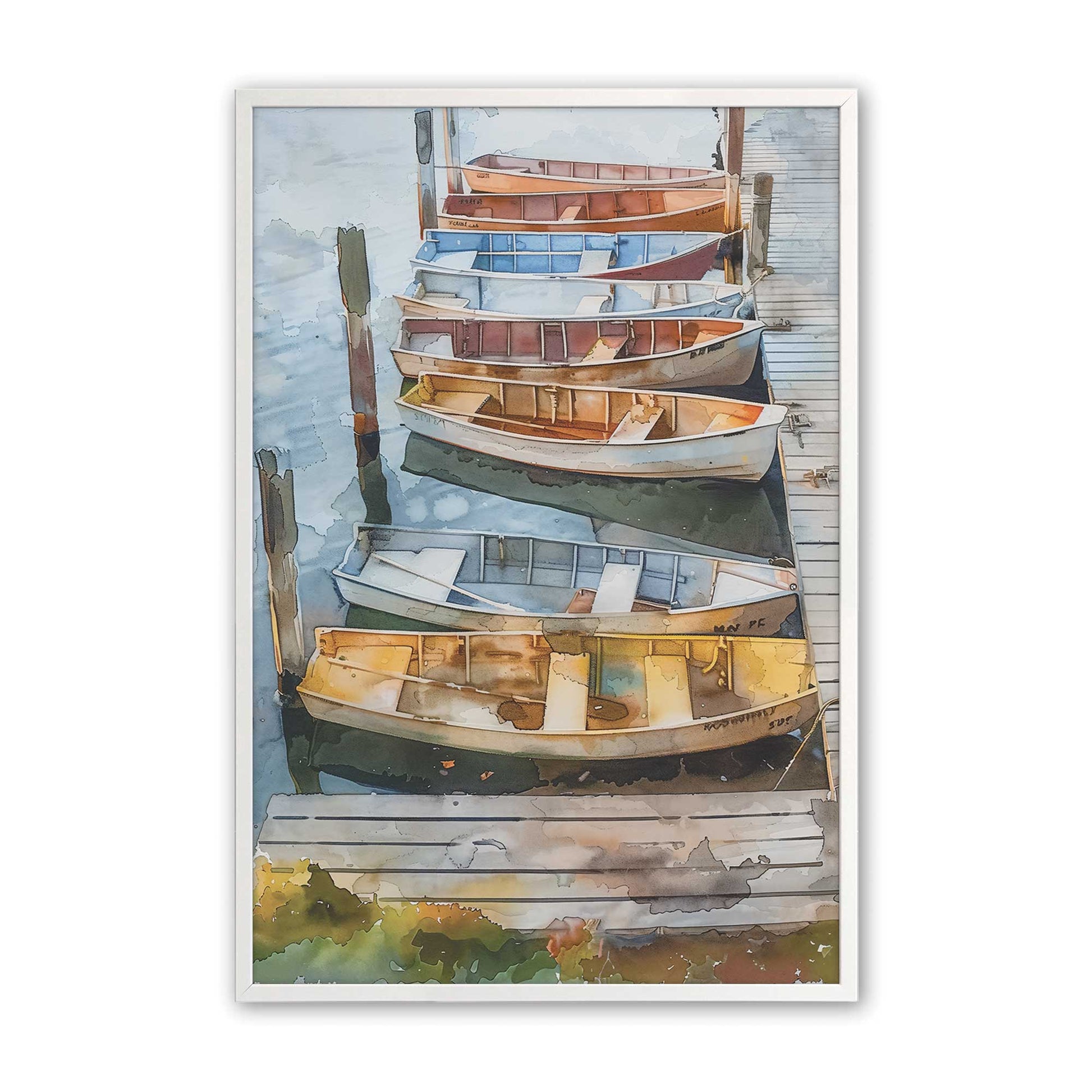 [Color:Opaque White], Picture of art in a Opaque White frame