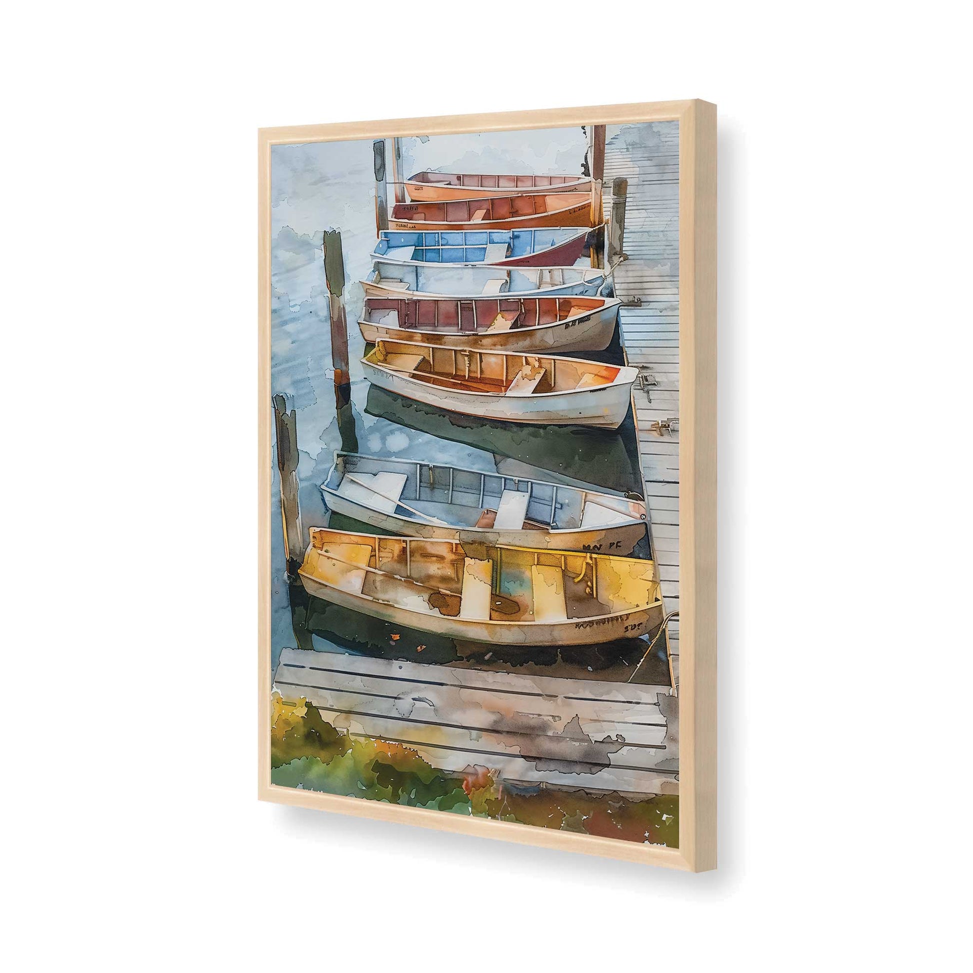[Color:Raw Maple], Picture of art in a Raw Maple frame of the corner