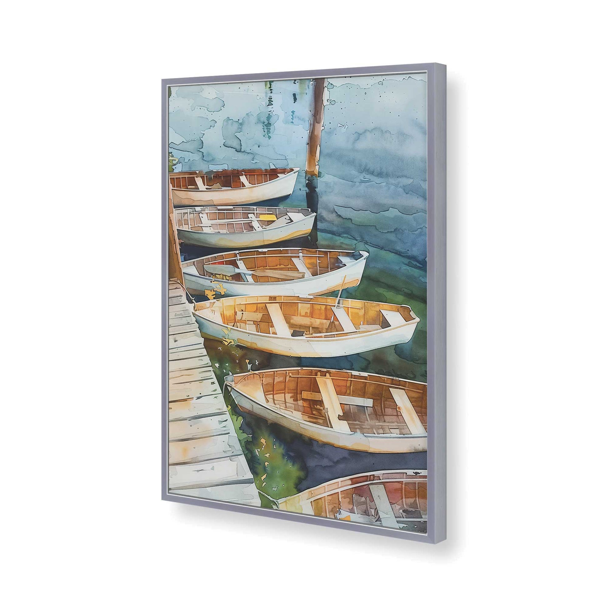 [Color:Polished Chrome], Picture of art in a Polished Chrome frame of the corner