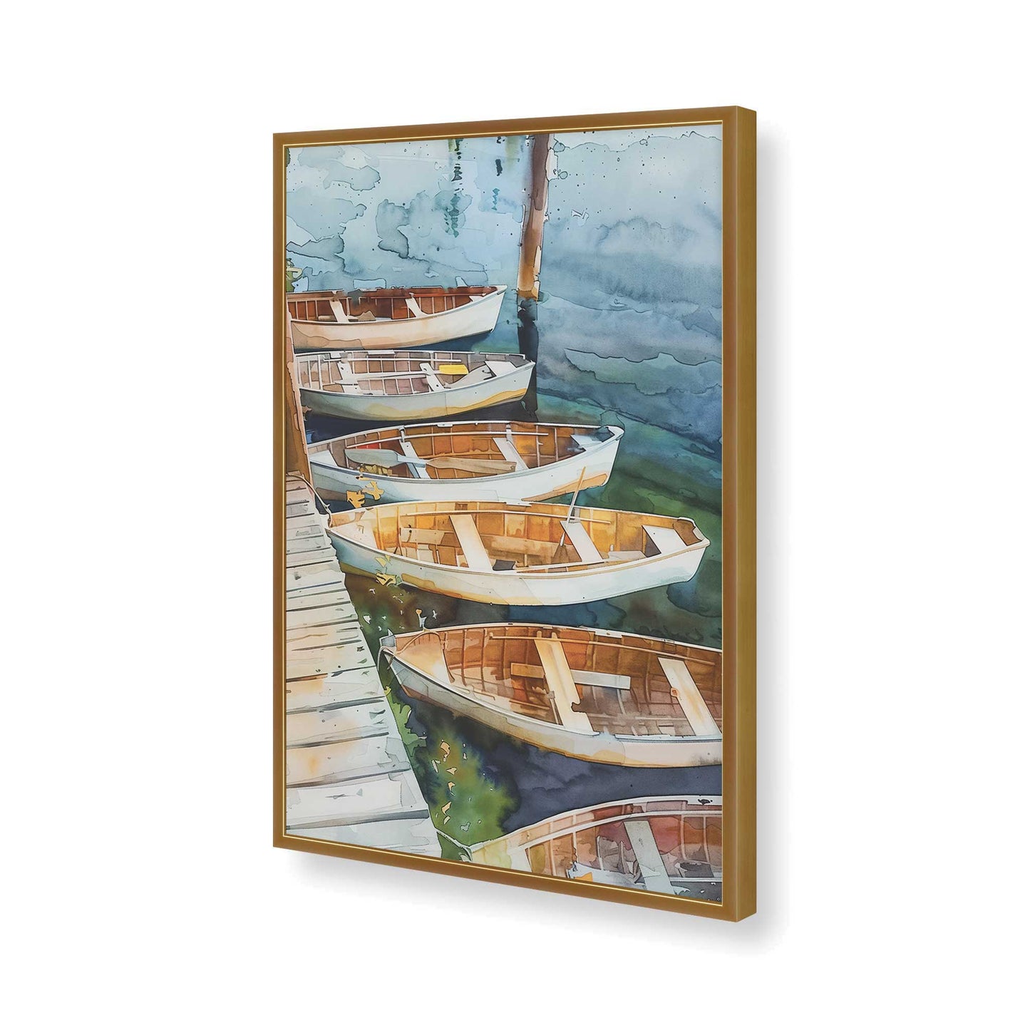 [Color:Polished Gold], Picture of art in a Polished Gold frame of the corner
