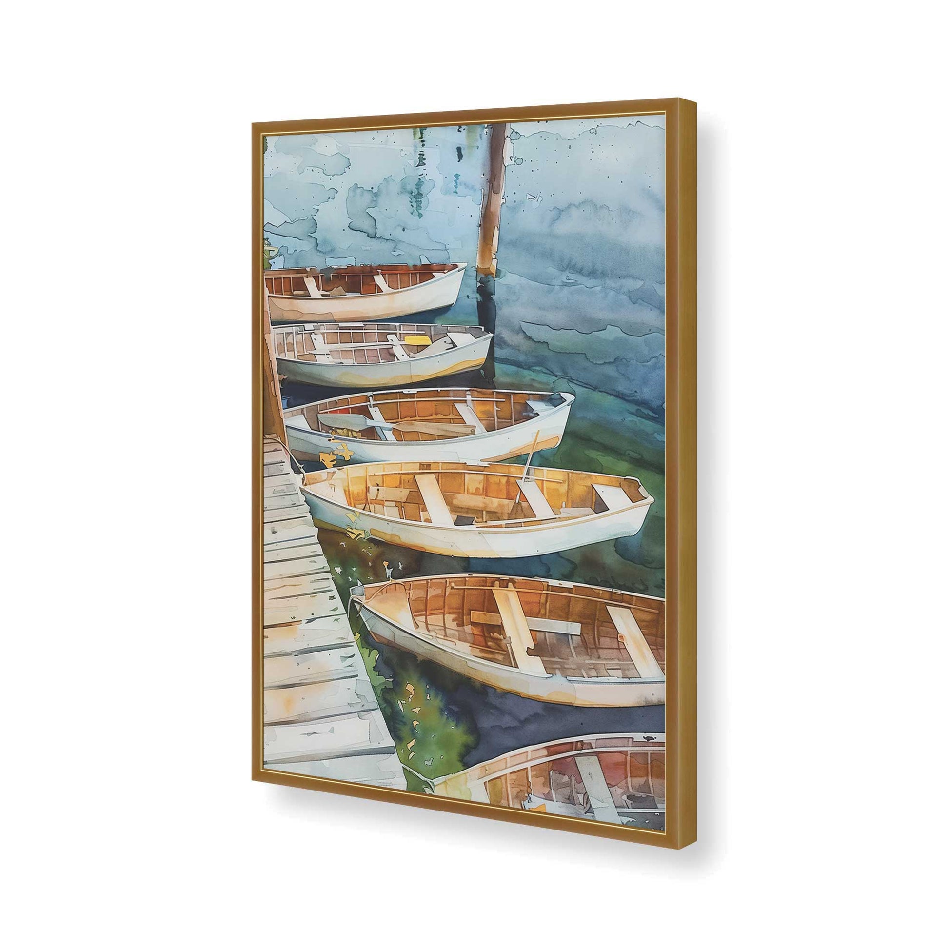 [Color:Polished Gold], Picture of art in a Polished Gold frame of the corner