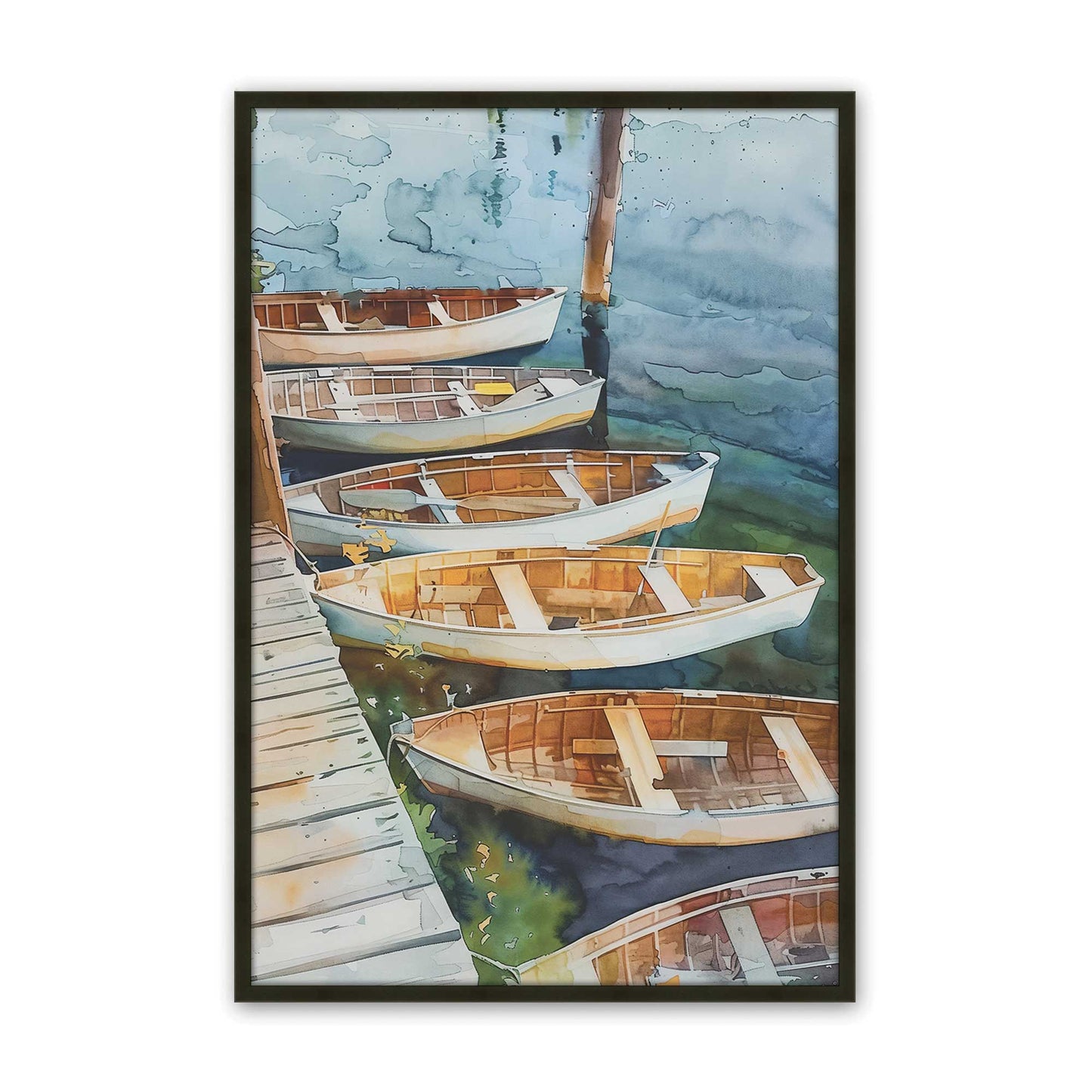 [Color:Satin Black], Picture of art in a Satin Black frame