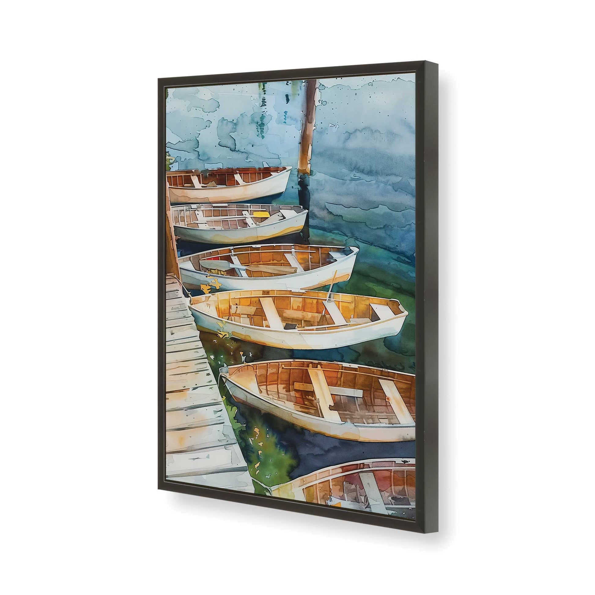 [Color:Satin Black], Picture of art in a Satin Black frame of the corner