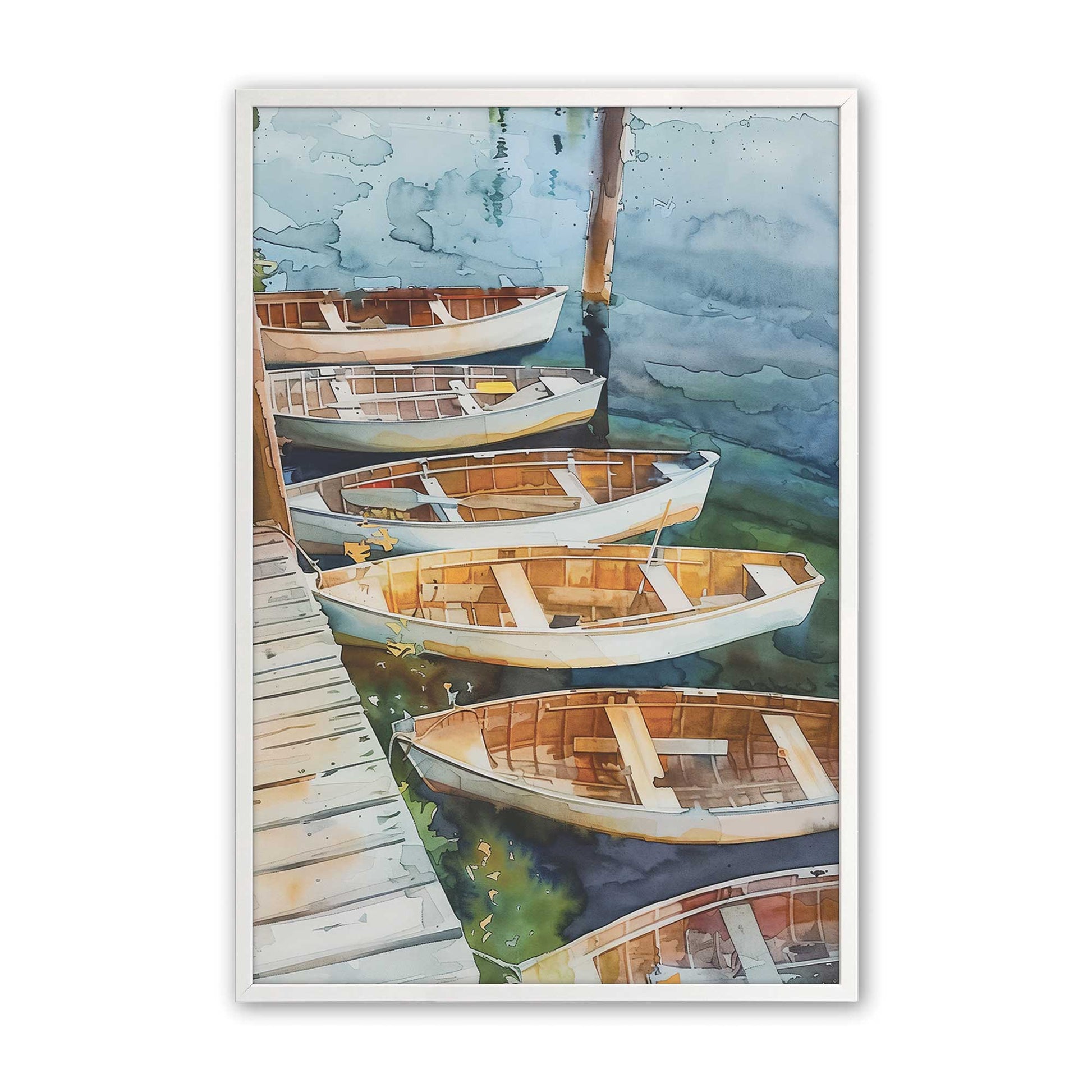 [Color:Opaque White], Picture of art in a Opaque White frame